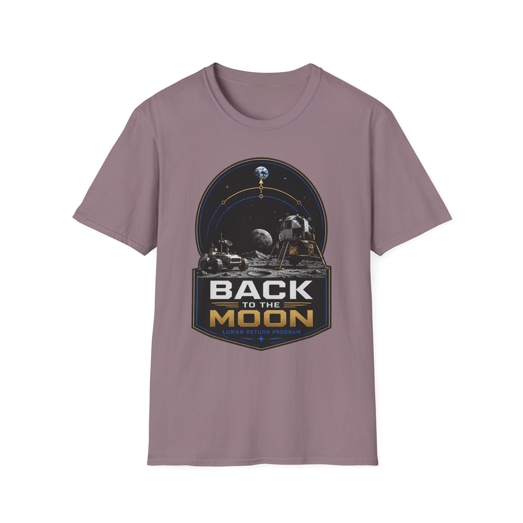 Back to the Moon T-Shirt — Lunar Mission Retro Space Tee