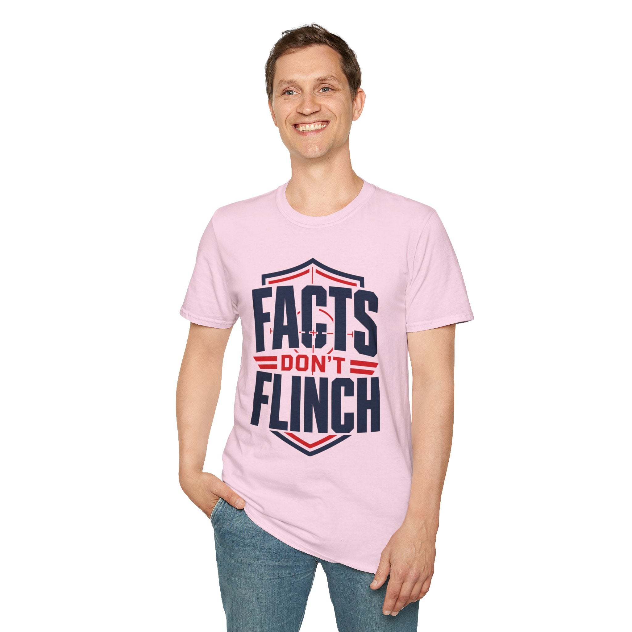 Facts Don’t Flinch T-Shirt — Bold Patriotic Statement Tee