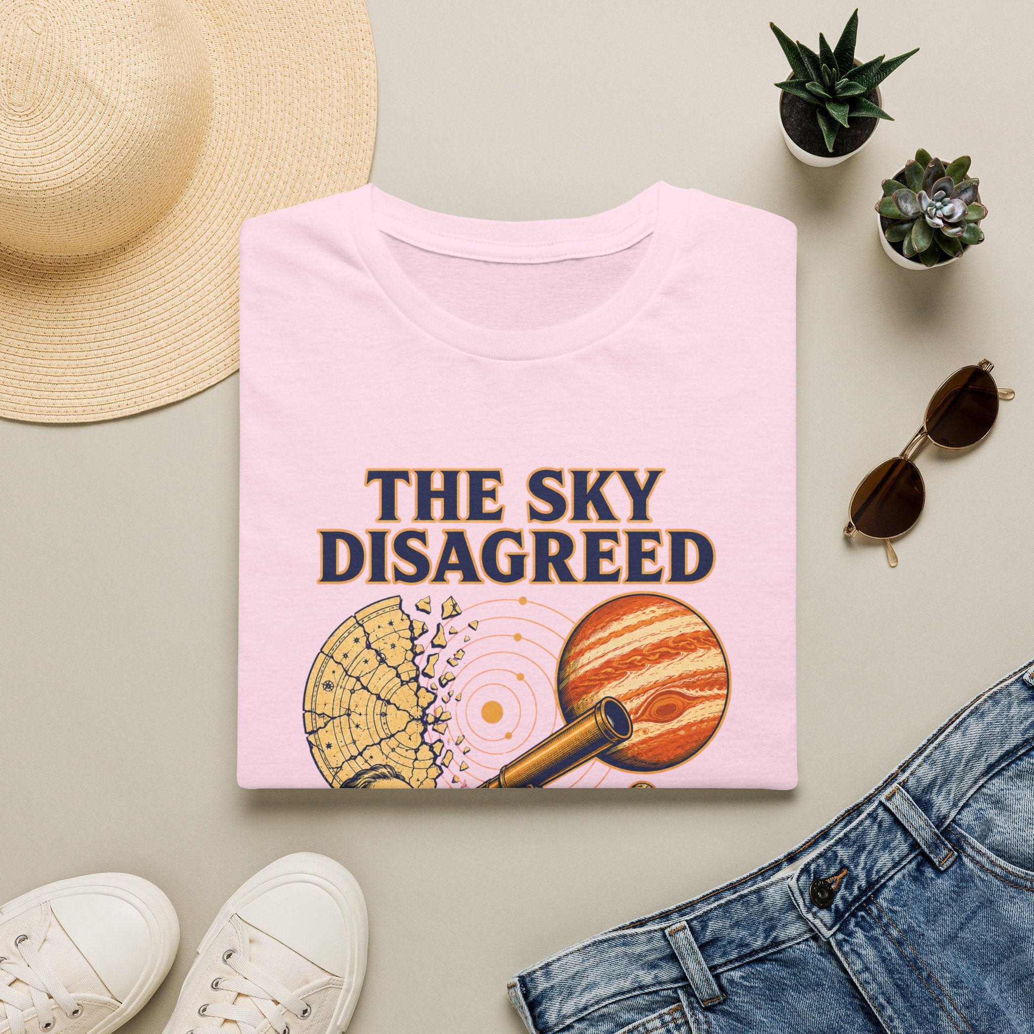 “The Sky Disagreed” Telescope Astronomer Graphic Tee