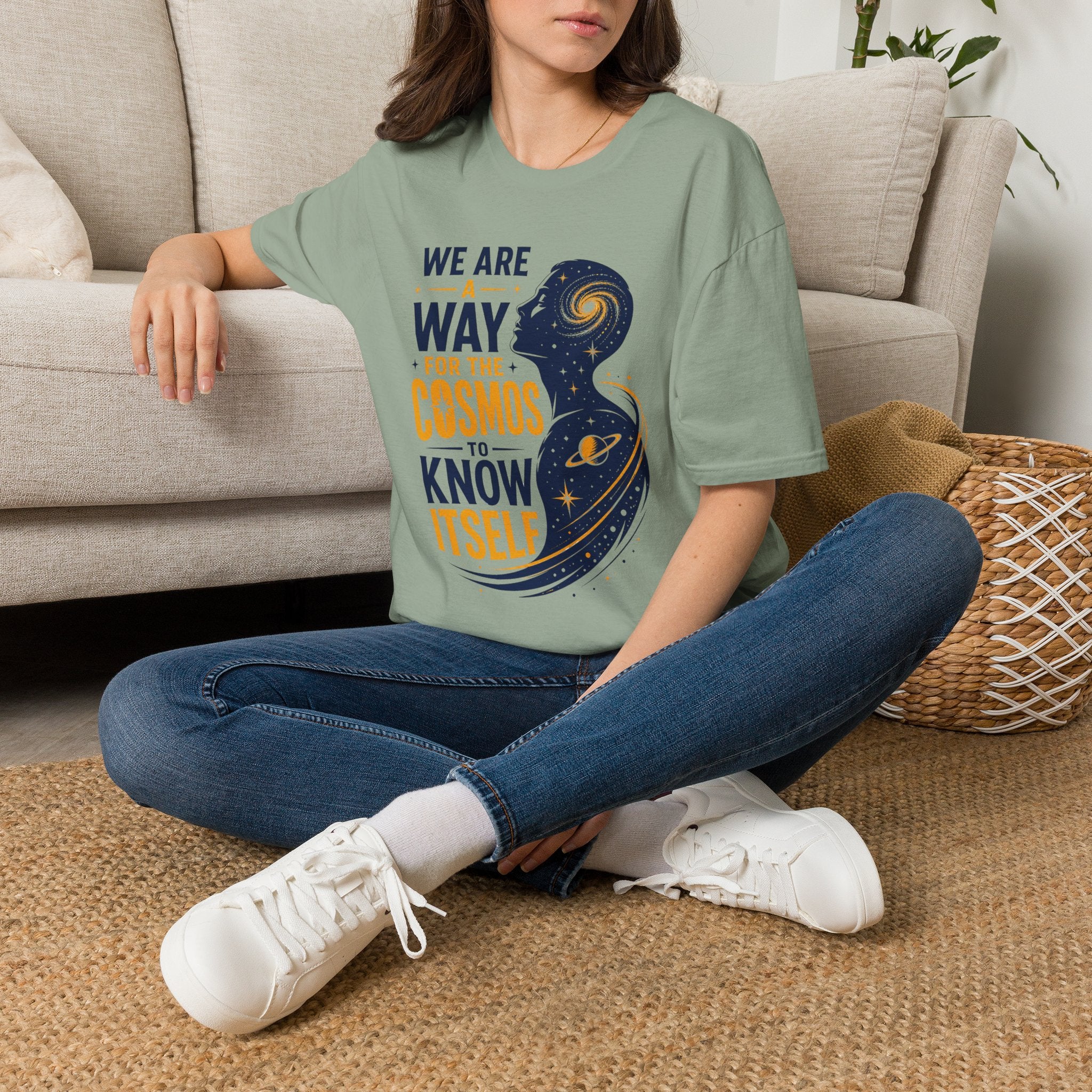 Cosmos Quote T-Shirt — "We Are A Way For The Cosmos To Know Itself"