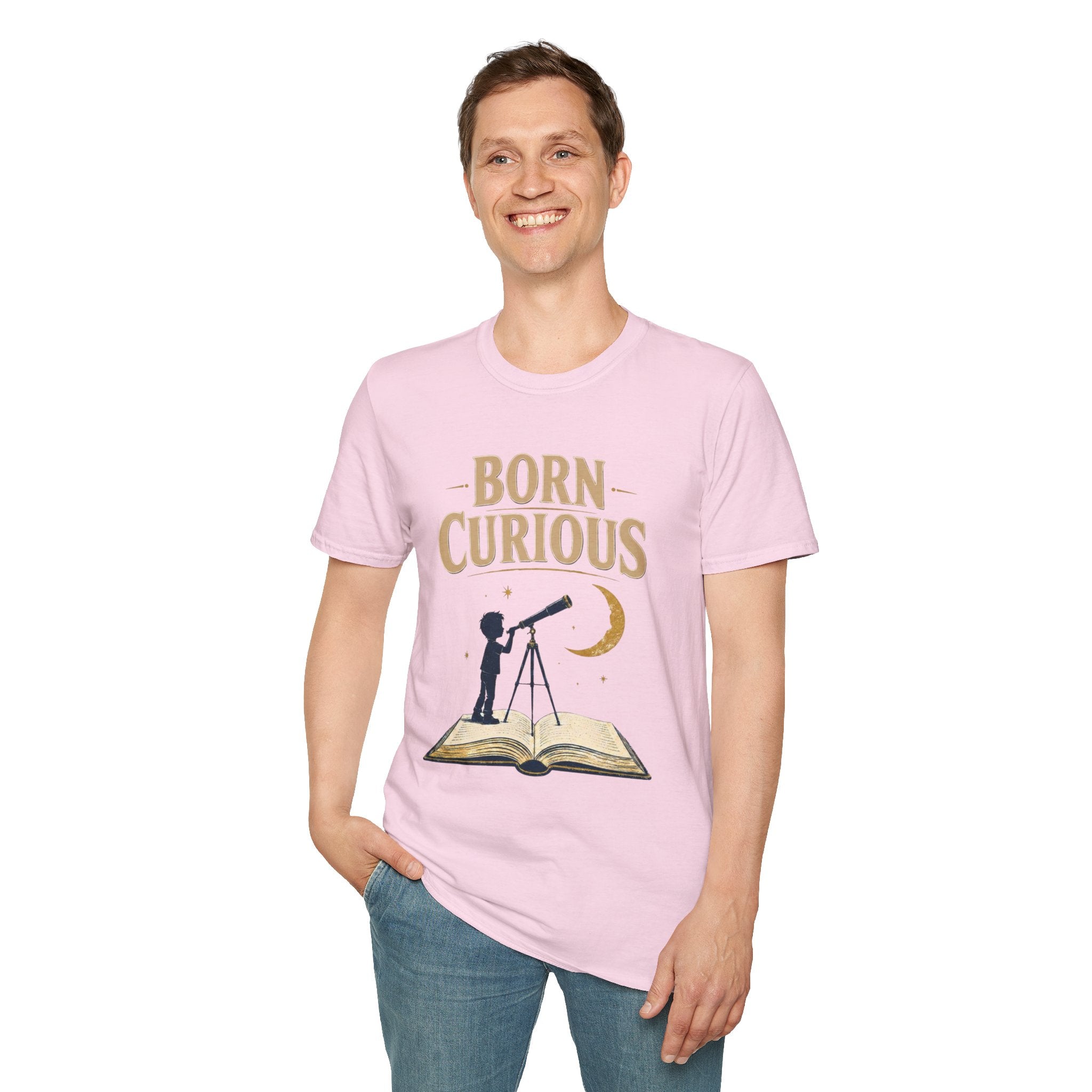 Born Curious Telescope T-Shirt