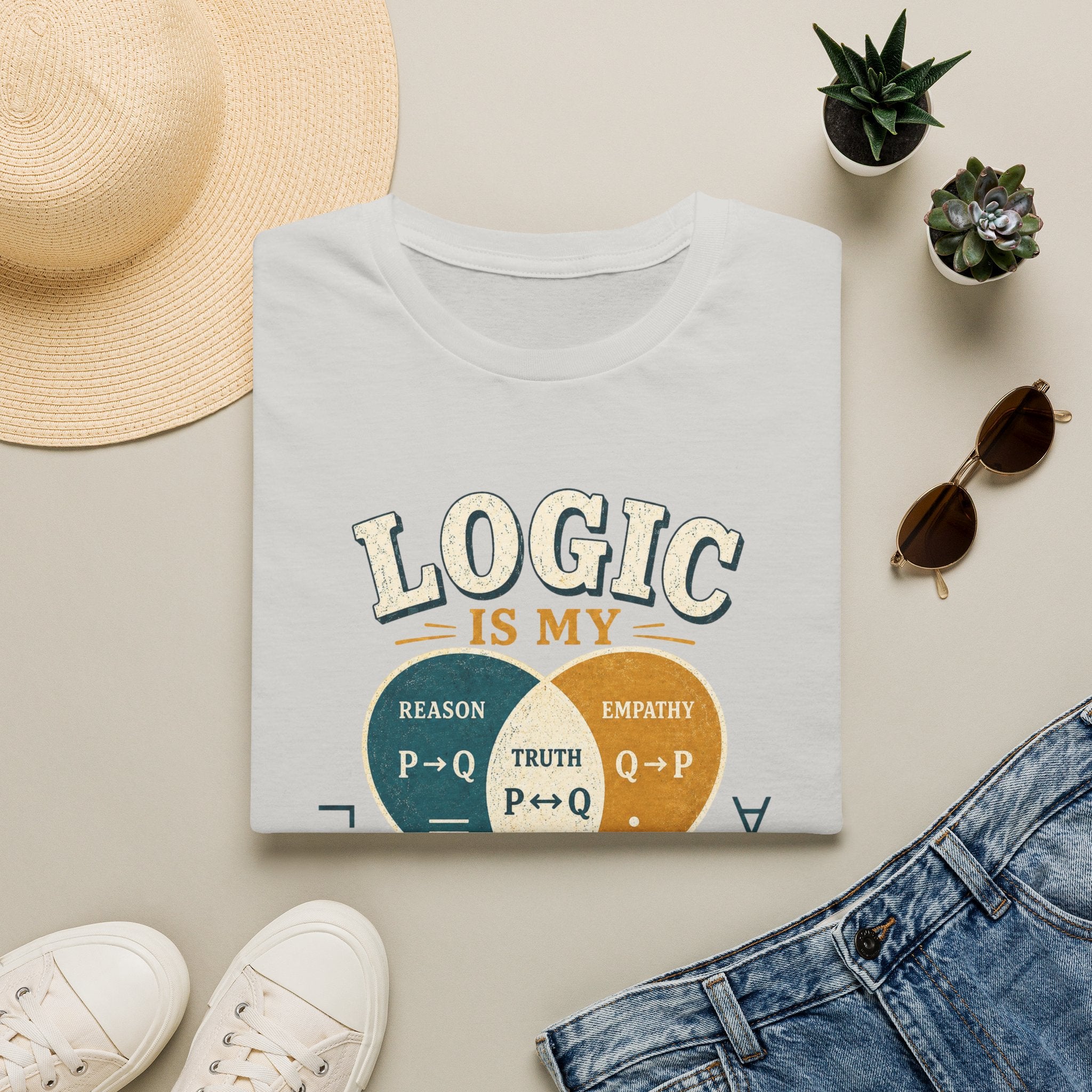 Logic Is My Love Language T-Shirt — Venn Diagram Math Humor Tee