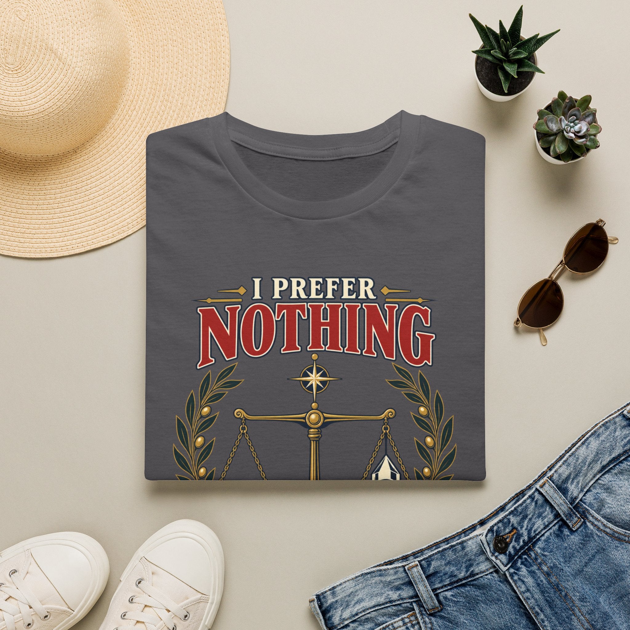 "I Prefer Nothing True" Scales Design (Justice/Legal Humor)