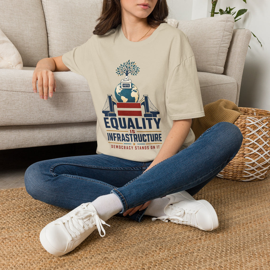 Equality Is Infrastructure T‑Shirt — Vote & Democracy Graphic Tee