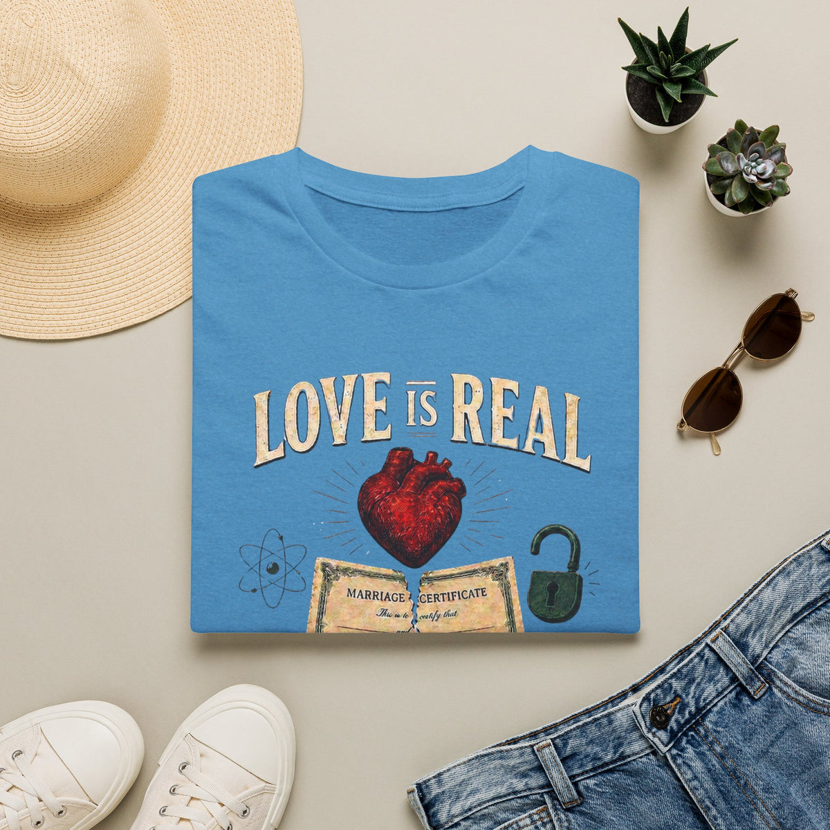 Love Is Real, Contracts Are Optional Graphic Tee