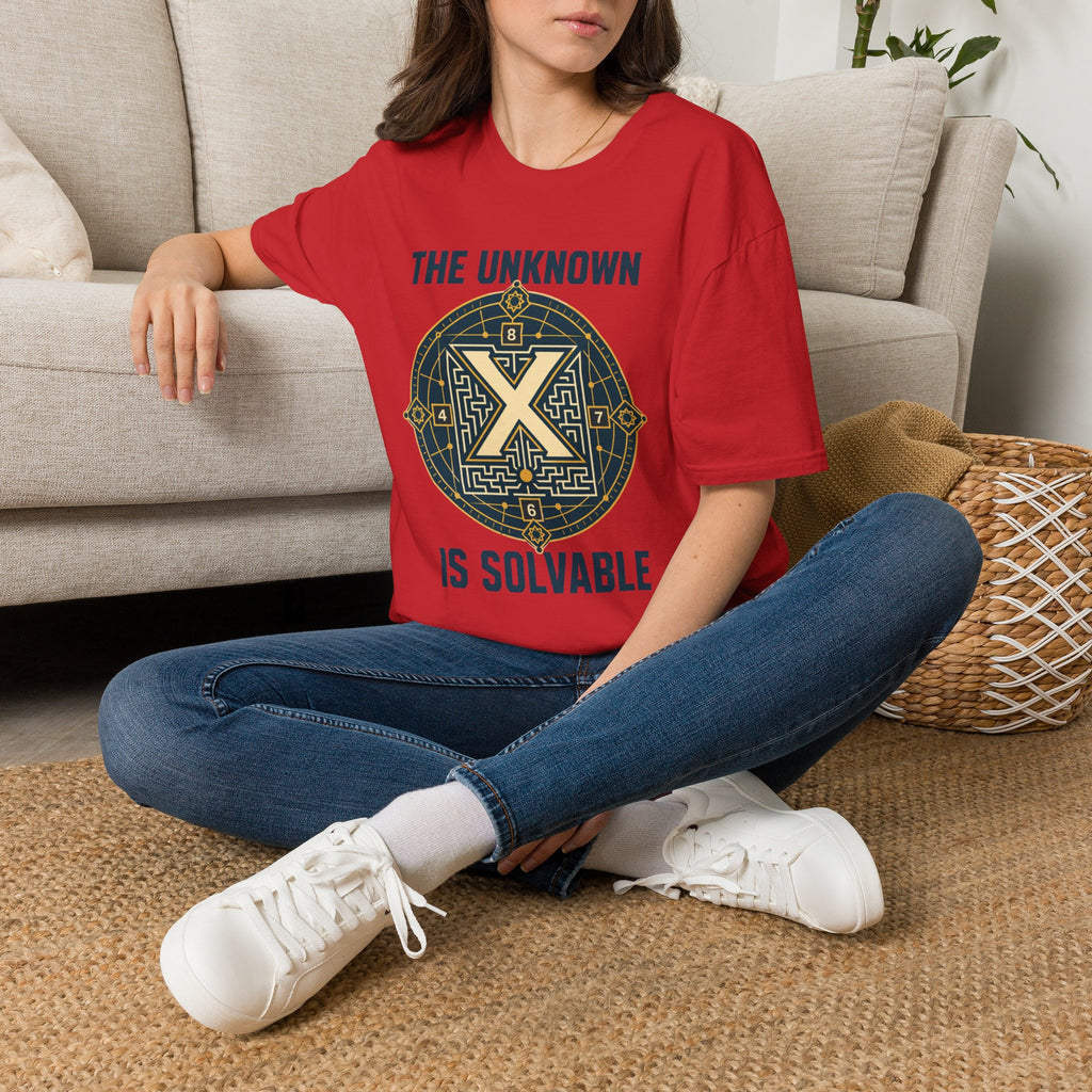 Mystery Puzzle T-Shirt — "The Unknown Is Solvable" Graphic Tee