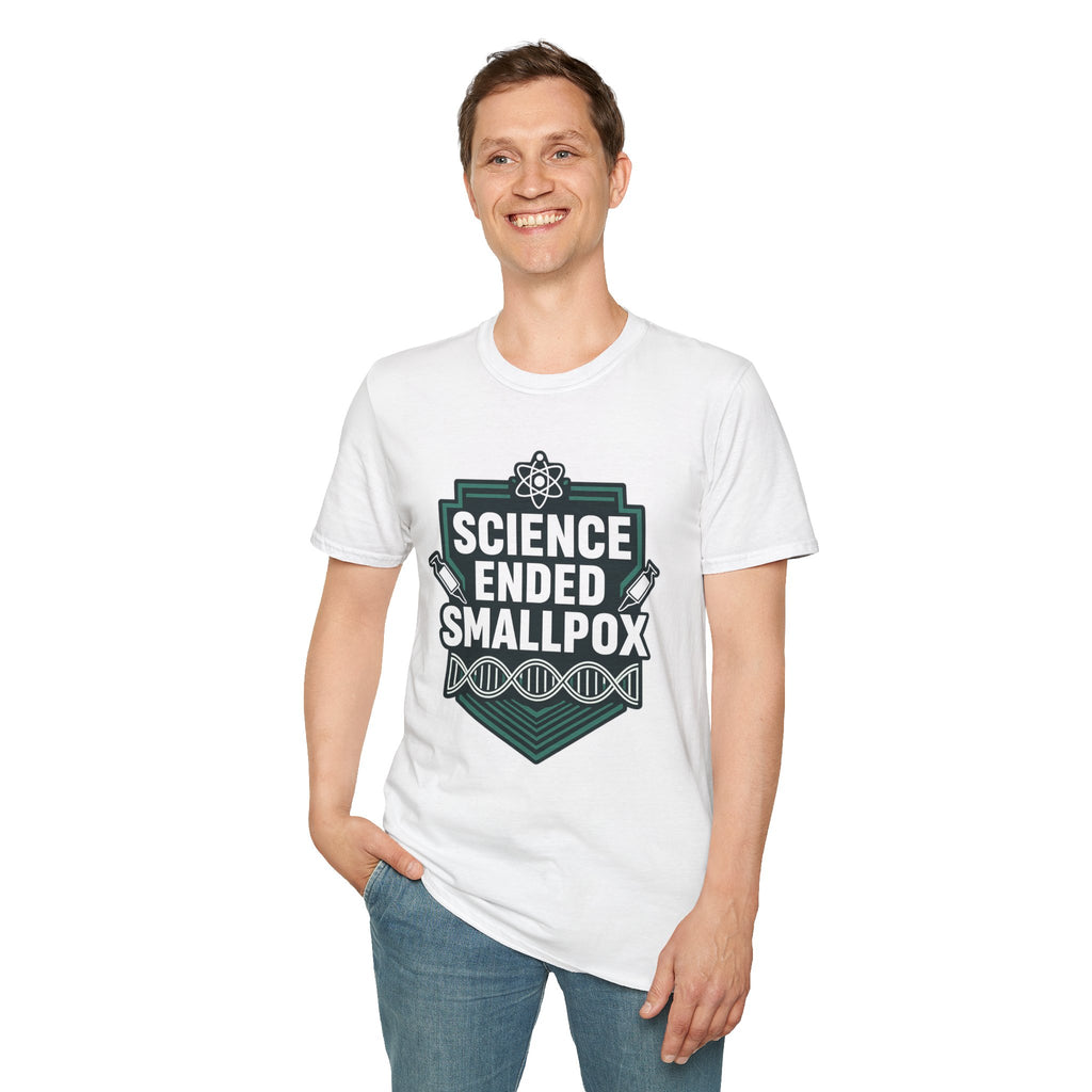 Science Ended Smallpox T-Shirt — Retro Science Graphic Tee