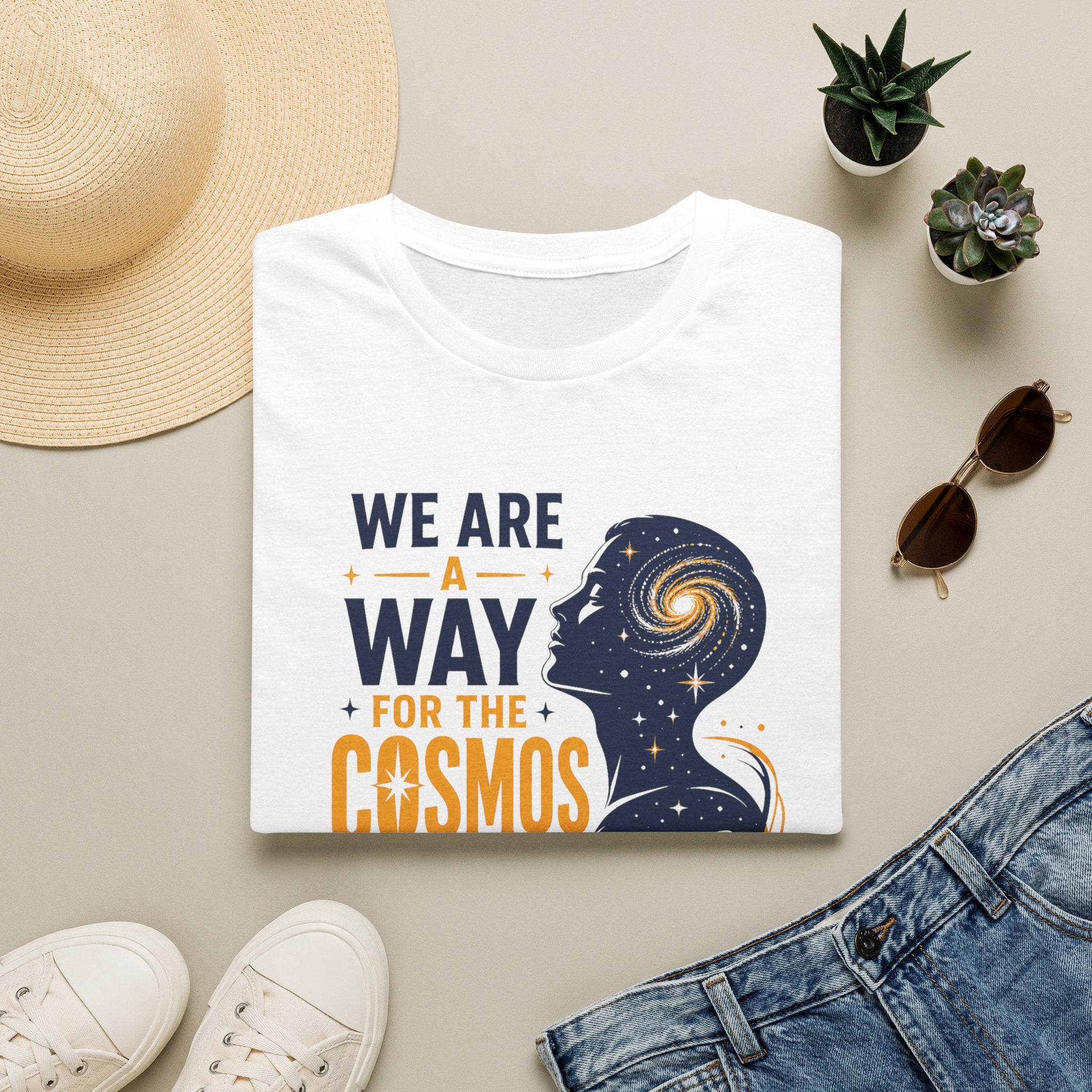 Cosmos Quote T-Shirt — "We Are A Way For The Cosmos To Know Itself"