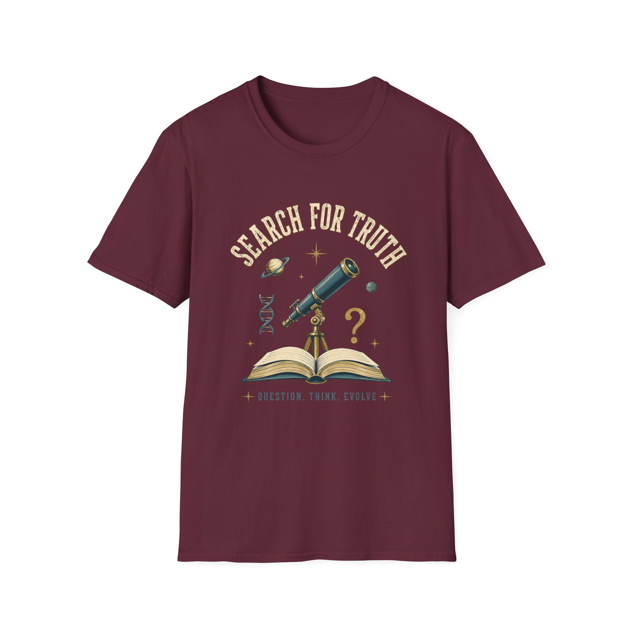 Search for Truth T-Shirt — Telescope Astronomy Graphic Tee