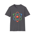 Atom Science T‑Shirt — Colorful 3D Atom Graphic Tee for Science Lovers
