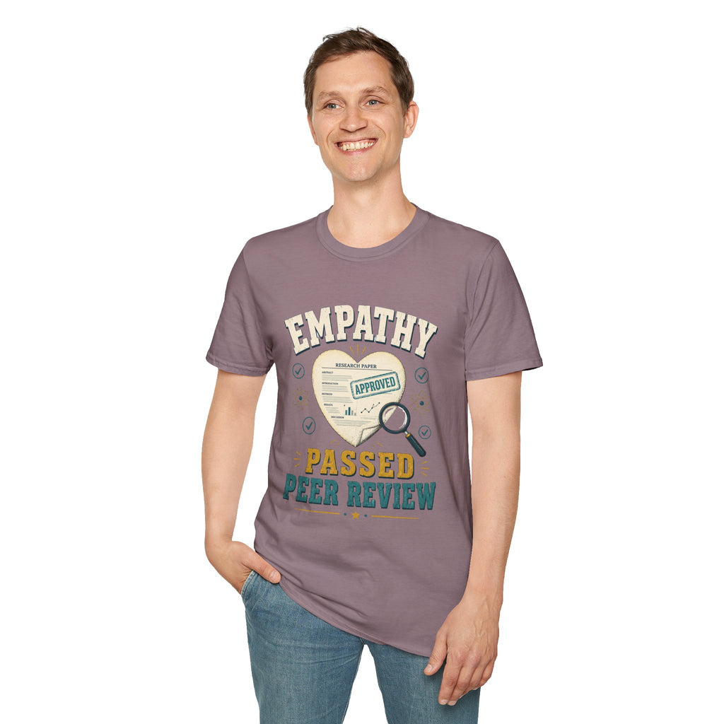 Empathy Passed Peer Review T-Shirt — 'Empathy Approved' Medical / Counseling Tee
