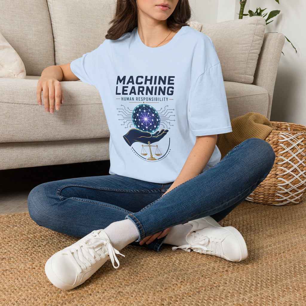 Machine Learning T-Shirt — "Human Responsibility" Tech Graphic Tee