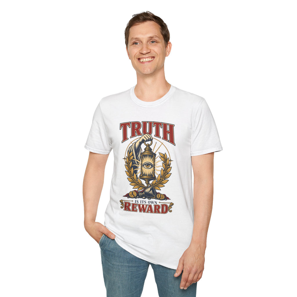 Truth Lantern T-Shirt — "Truth Is Its Own Reward" Vintage Graphic Tee