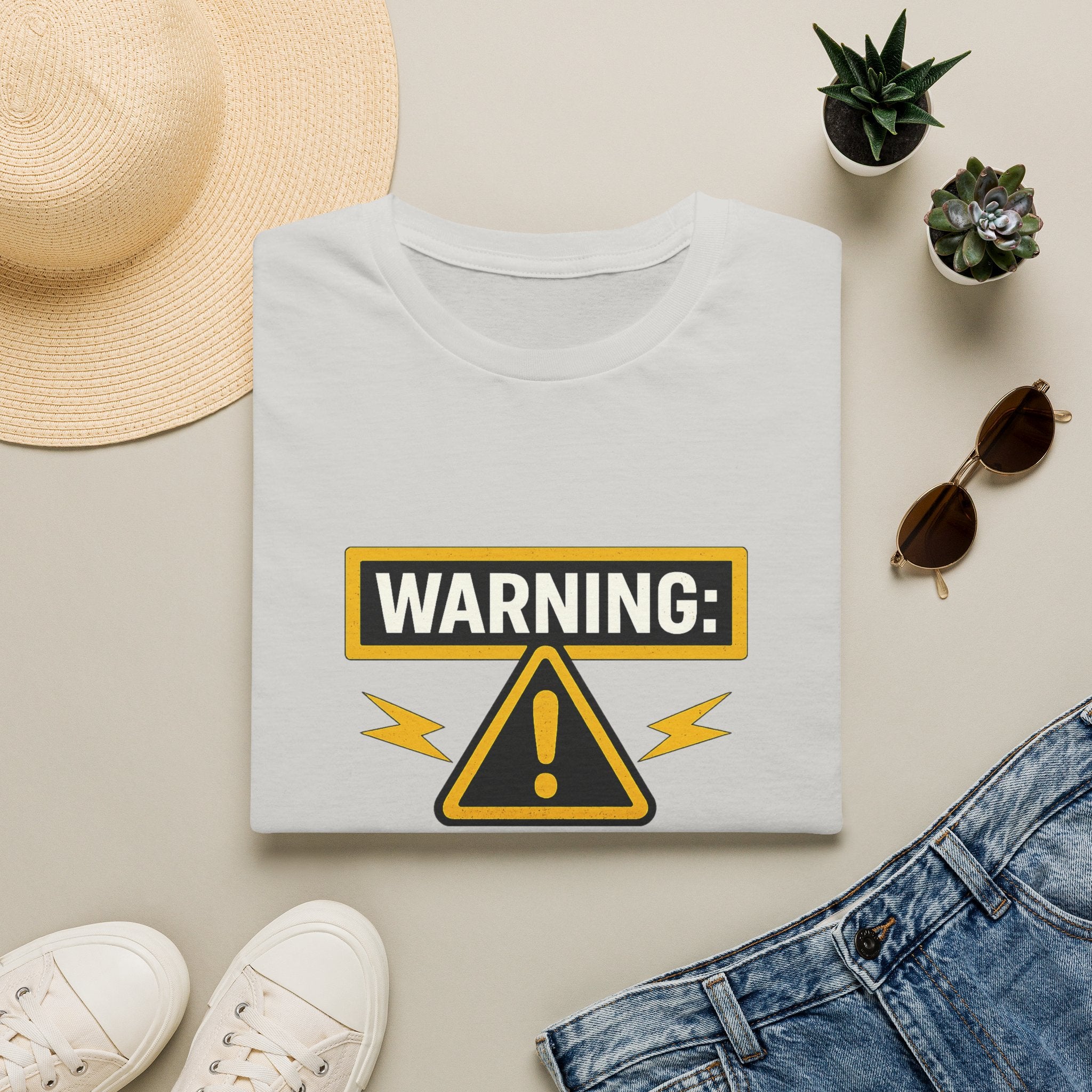Warning: Highly Reactive Element T-Shirt — Funny Science Hazard Graphic Tee