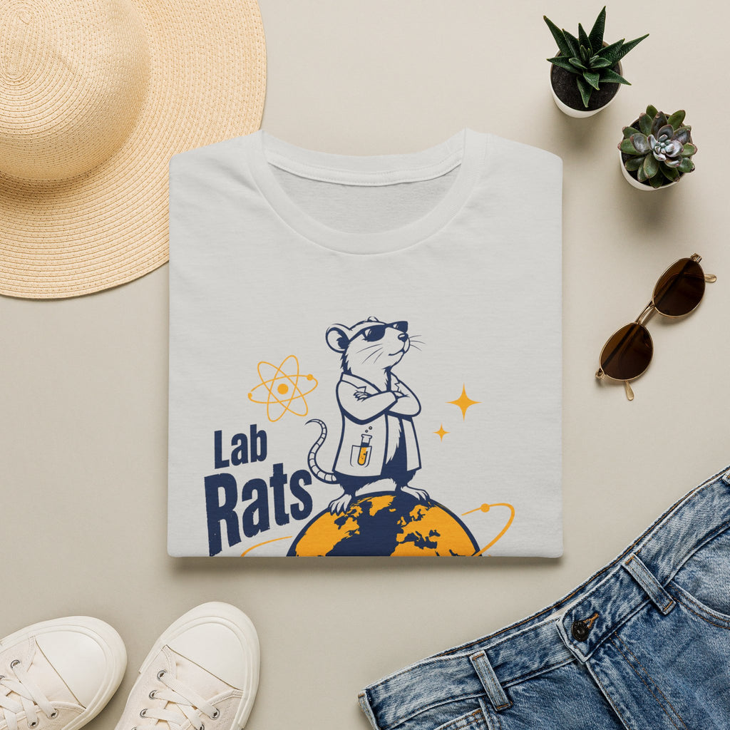Lab Rats Run the Planet T-Shirt — Cute Scientist Rodent Graphic Tee