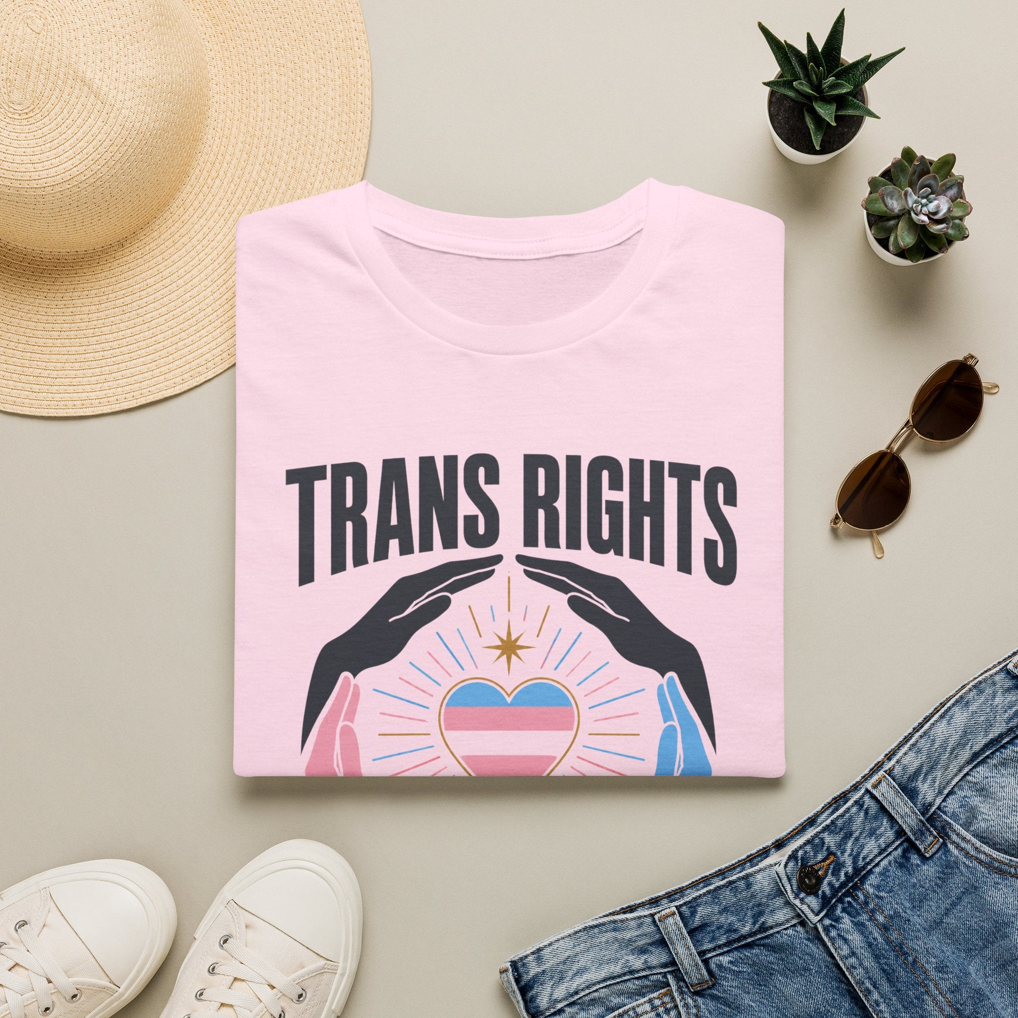 Trans Rights T-Shirt — "Trans Rights Are Human Rights" Pride Tee