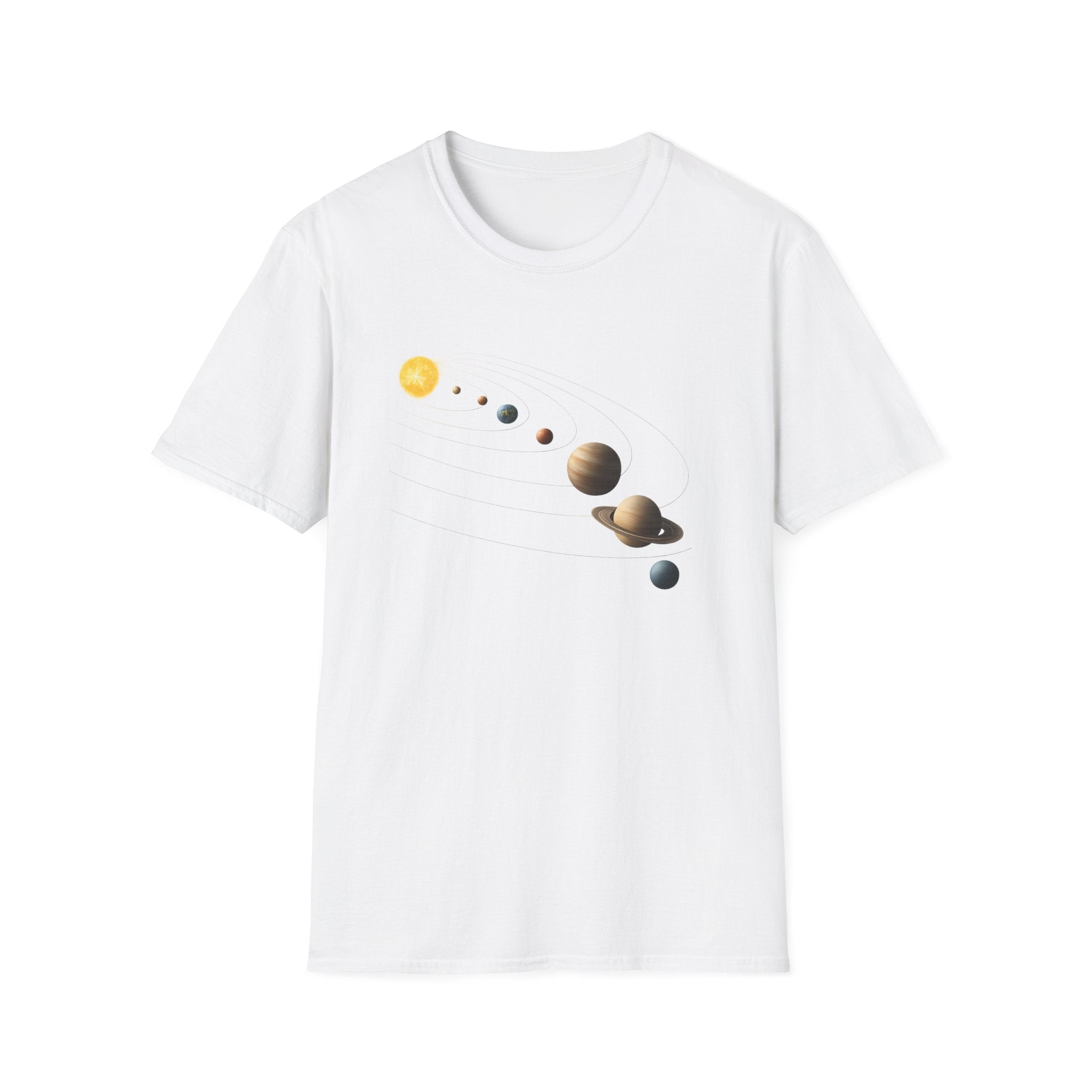 Solar System image Unisex Softstyle T-Shirt