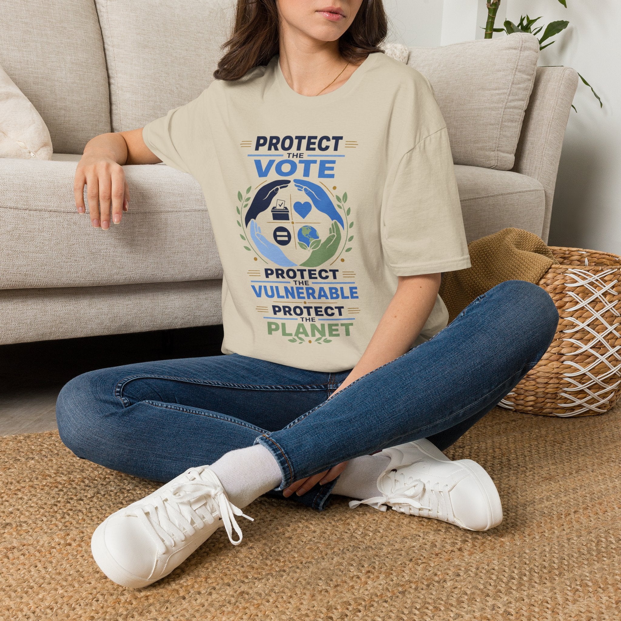 Protect the Vote T-Shirt — Voter Rights & Planet Protection Tee