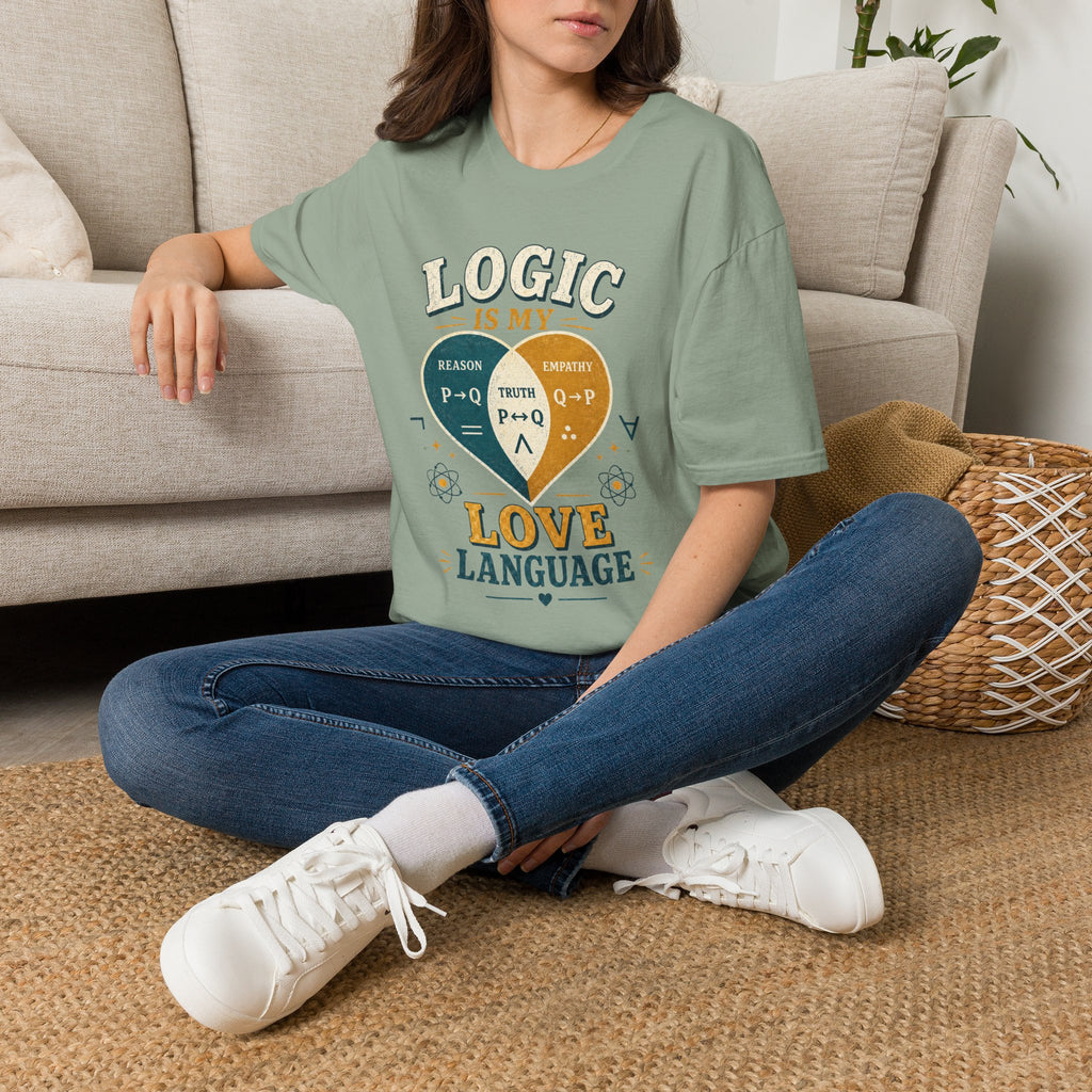 Logic Is My Love Language T-Shirt — Venn Diagram Math Humor Tee