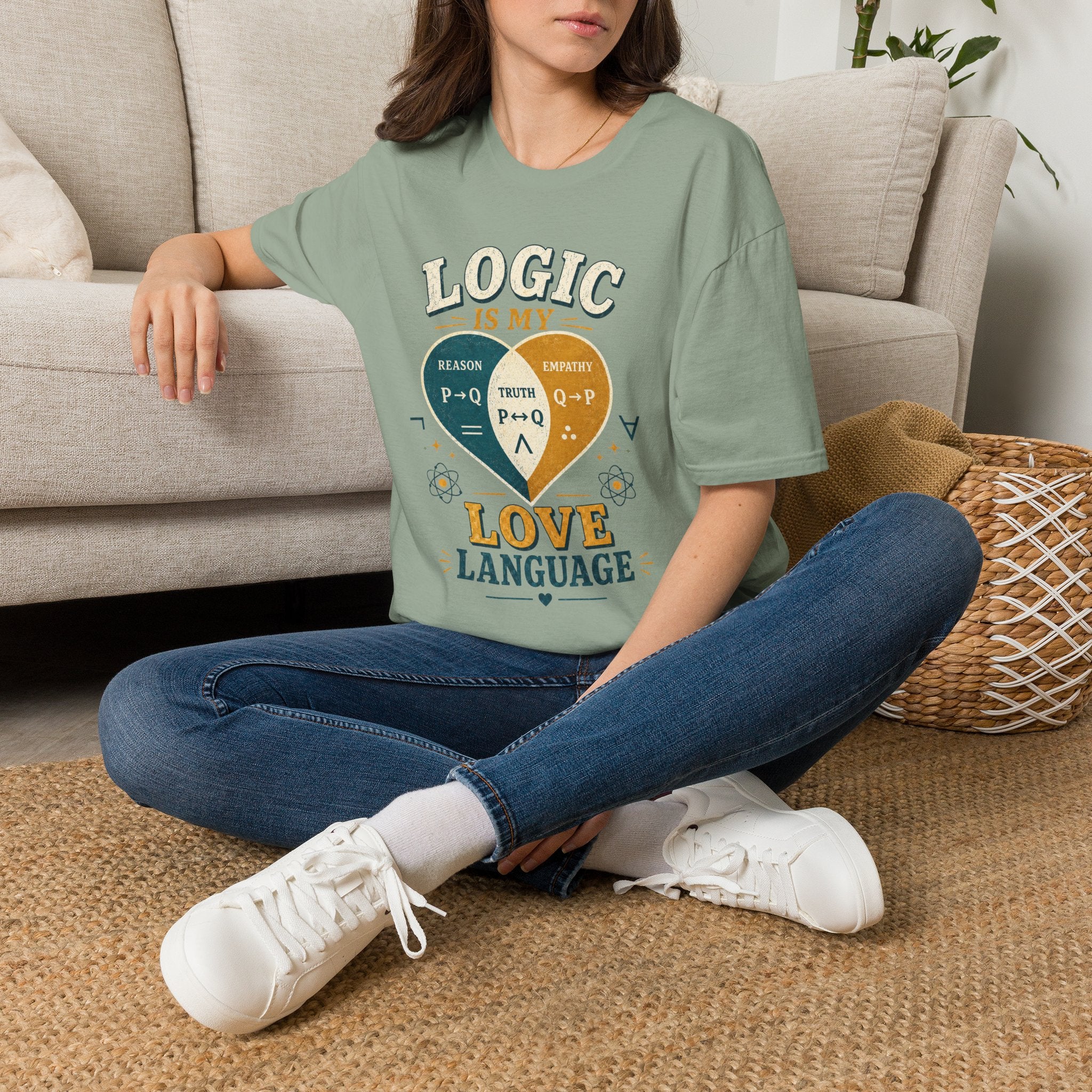 Logic Is My Love Language T-Shirt — Venn Diagram Math Humor Tee