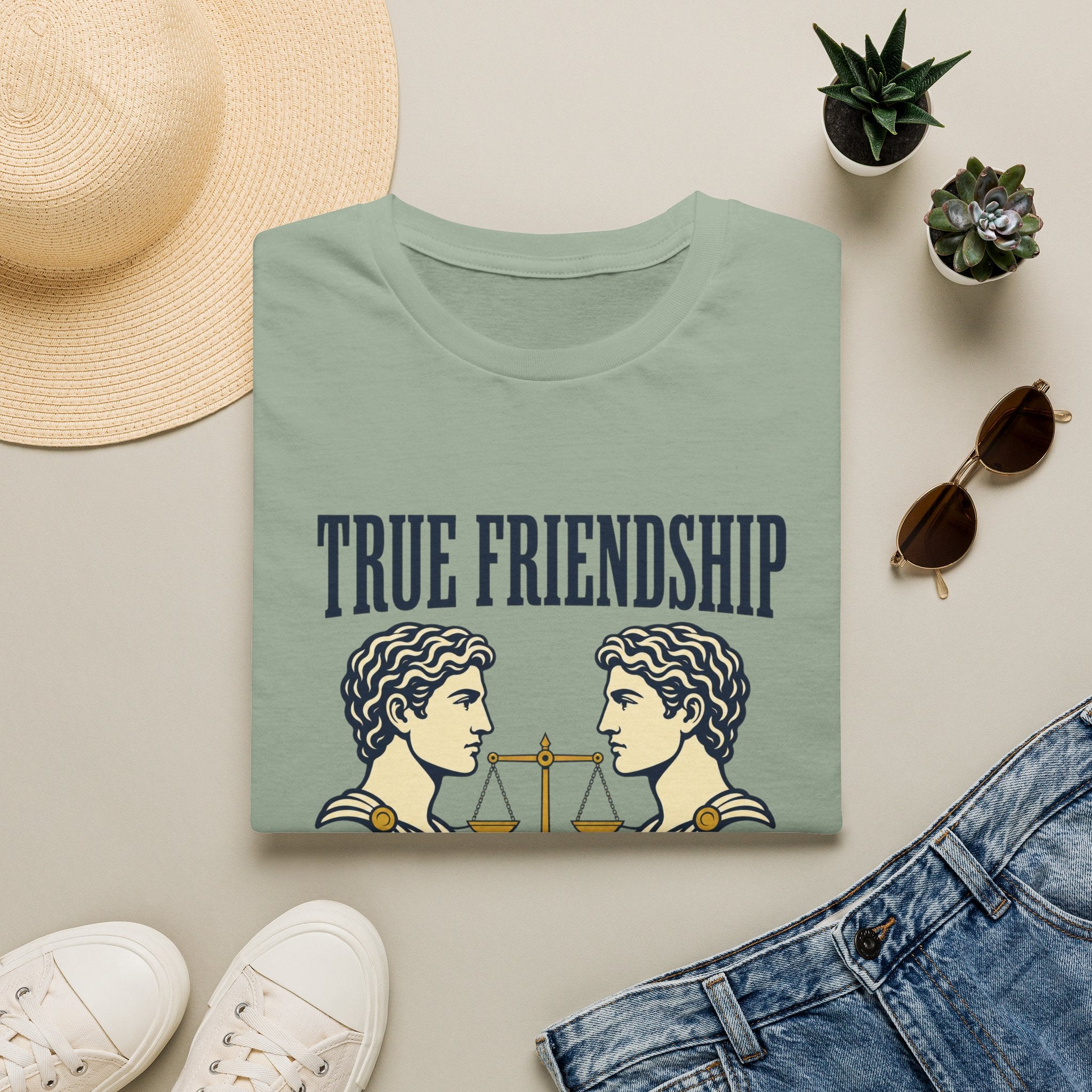True Friendship T-Shirt — “True Friendship Only Exists Between Equals” Graphic Tee