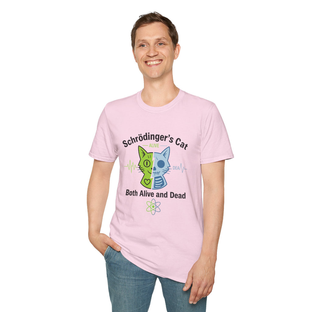 Schrödinger’s Cat T-Shirt — 'Both Alive and Dead' Quantum Science Funny Tee