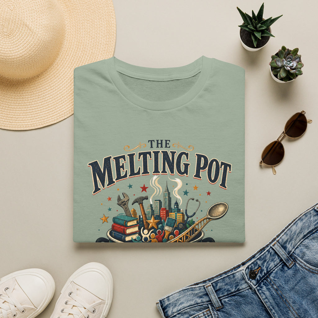T-Shirt — "The Melting Pot Still Works" Multicultural Unity Tee