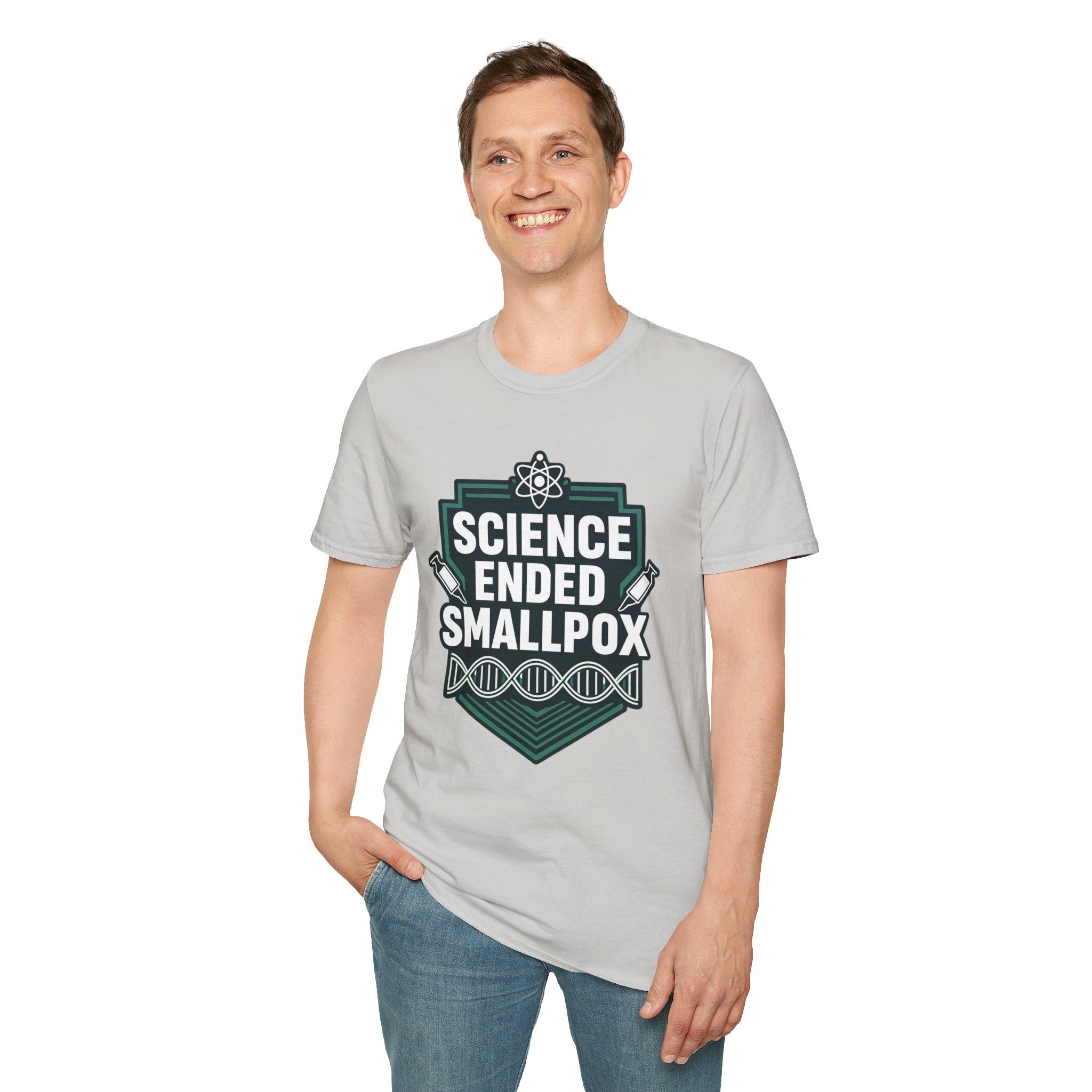 Science Ended Smallpox T-Shirt — Retro Science Graphic Tee