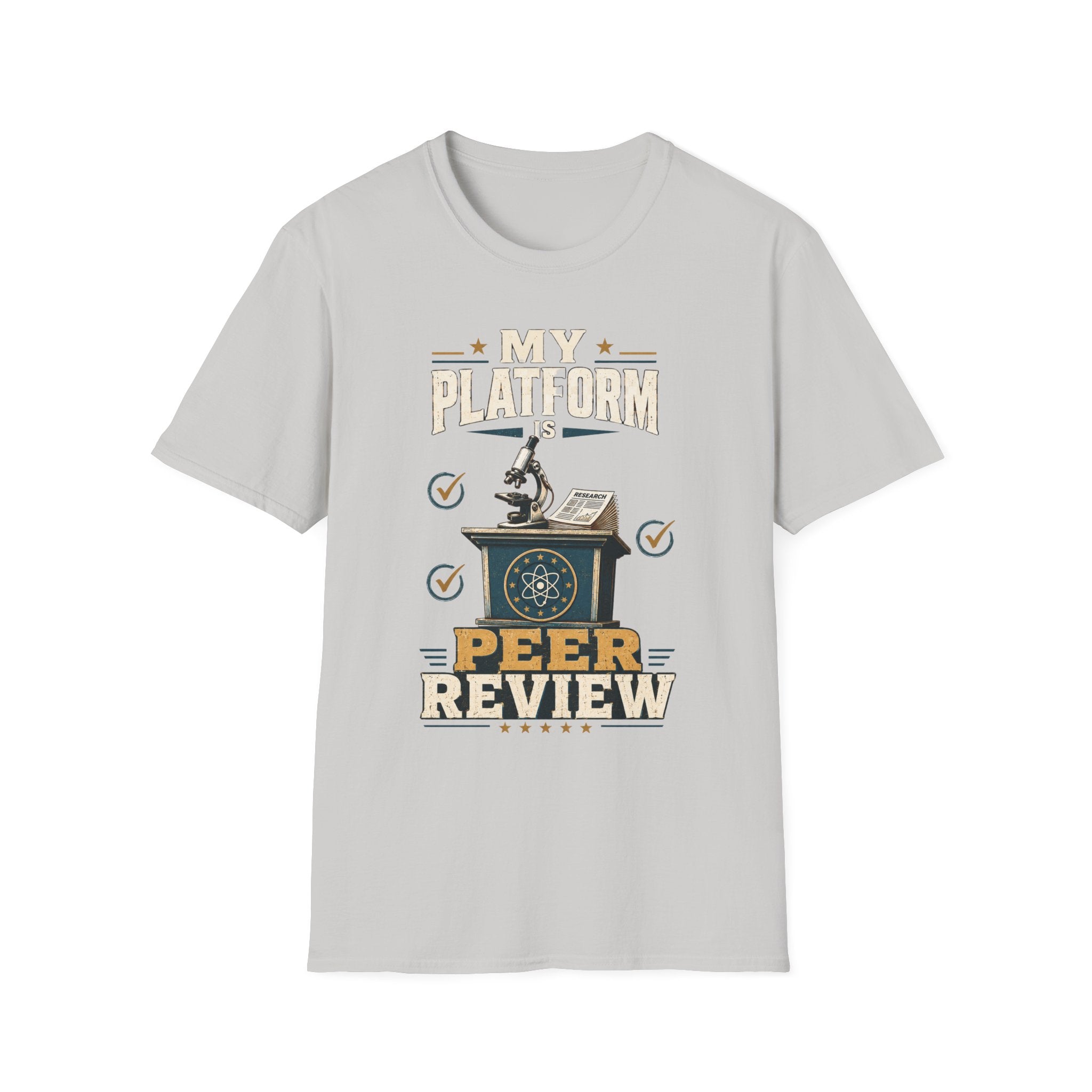 Peer Review T-Shirt — "My Platform is Peer Review" Science Tee
