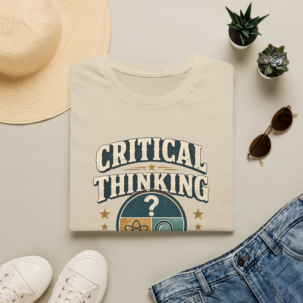 Critical Thinking T-Shirt — "Critical Thinking Is My Political Party" Graphic Tee