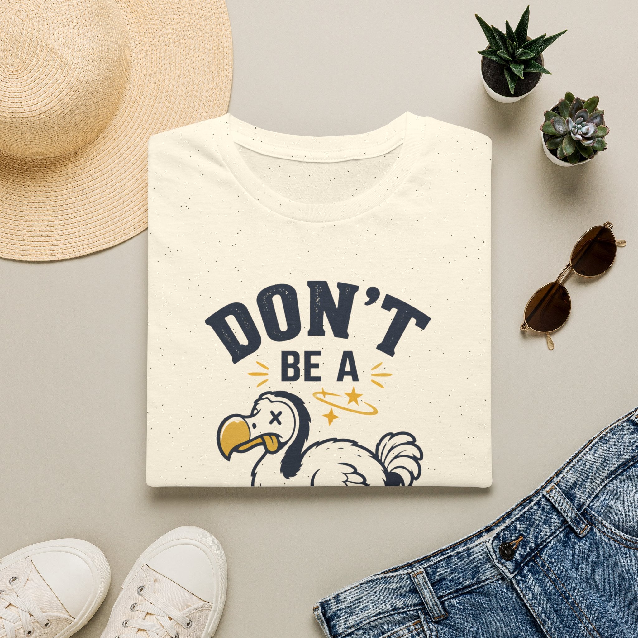 Don’t Be a Dodo T-Shirt — Funny Vintage Dodo Bird Graphic Tee
