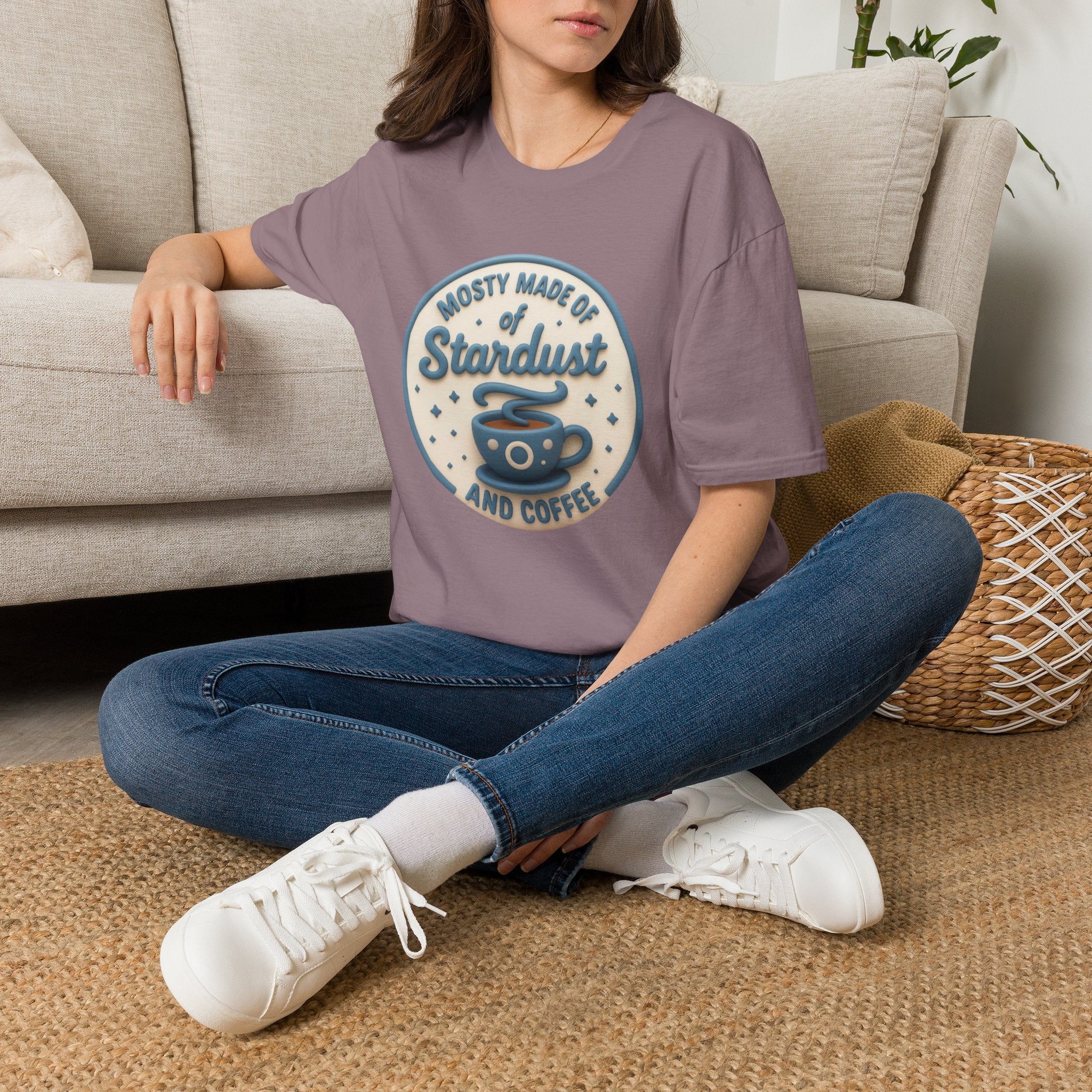 Stardust & Coffee T-Shirt – "Mostly Made of Stardust" Retro Graphic Tee