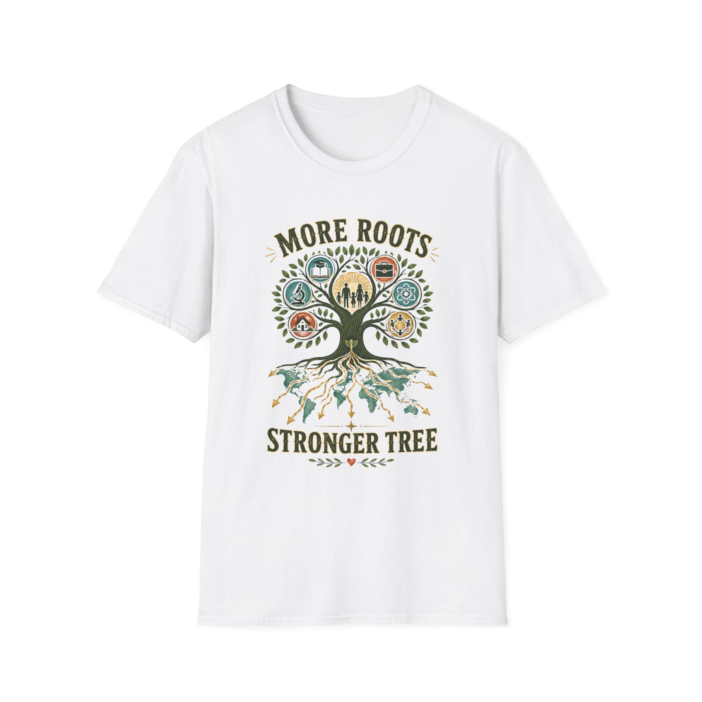 More Roots Stronger Tree T-Shirt — Family Heritage Tree Graphic Tee