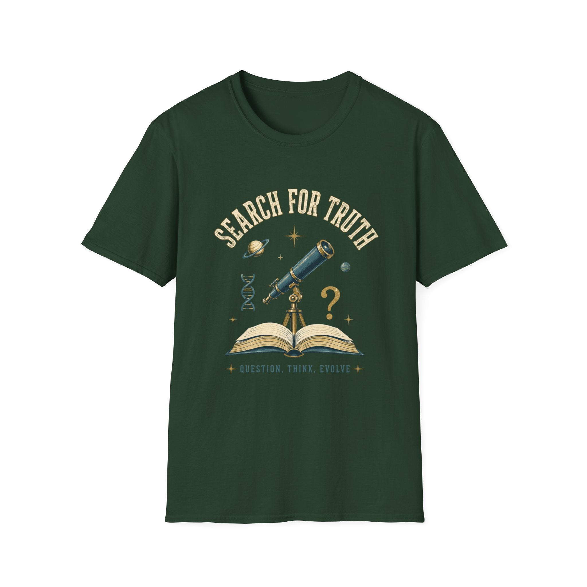 Search for Truth T-Shirt — Telescope Astronomy Graphic Tee
