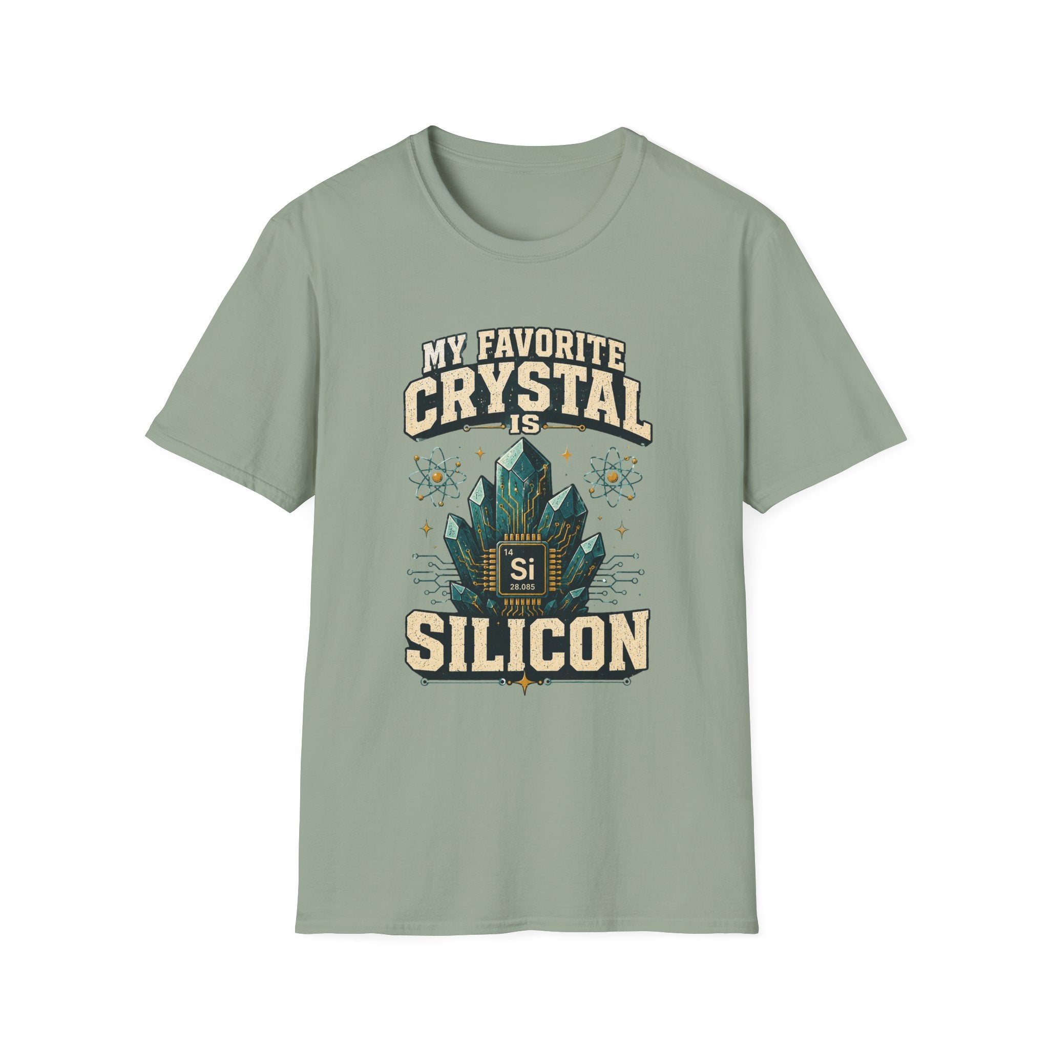 My Favorite Crystal Is Silicon T-Shirt — Science Geek Crystal Tee