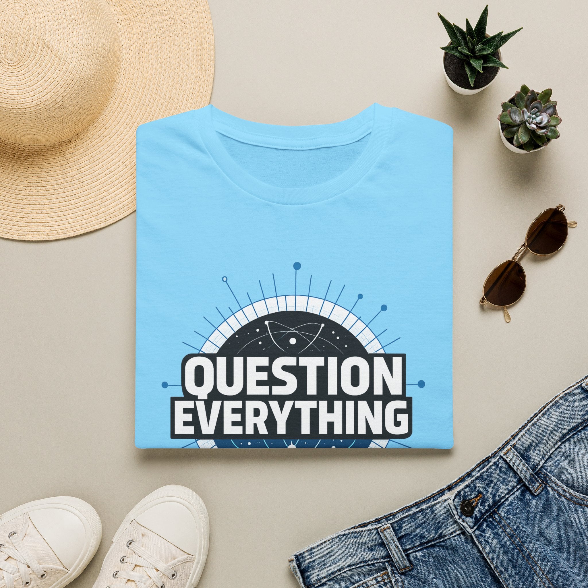 Question Everything T-Shirt — Skeptic Science Graphic Tee
