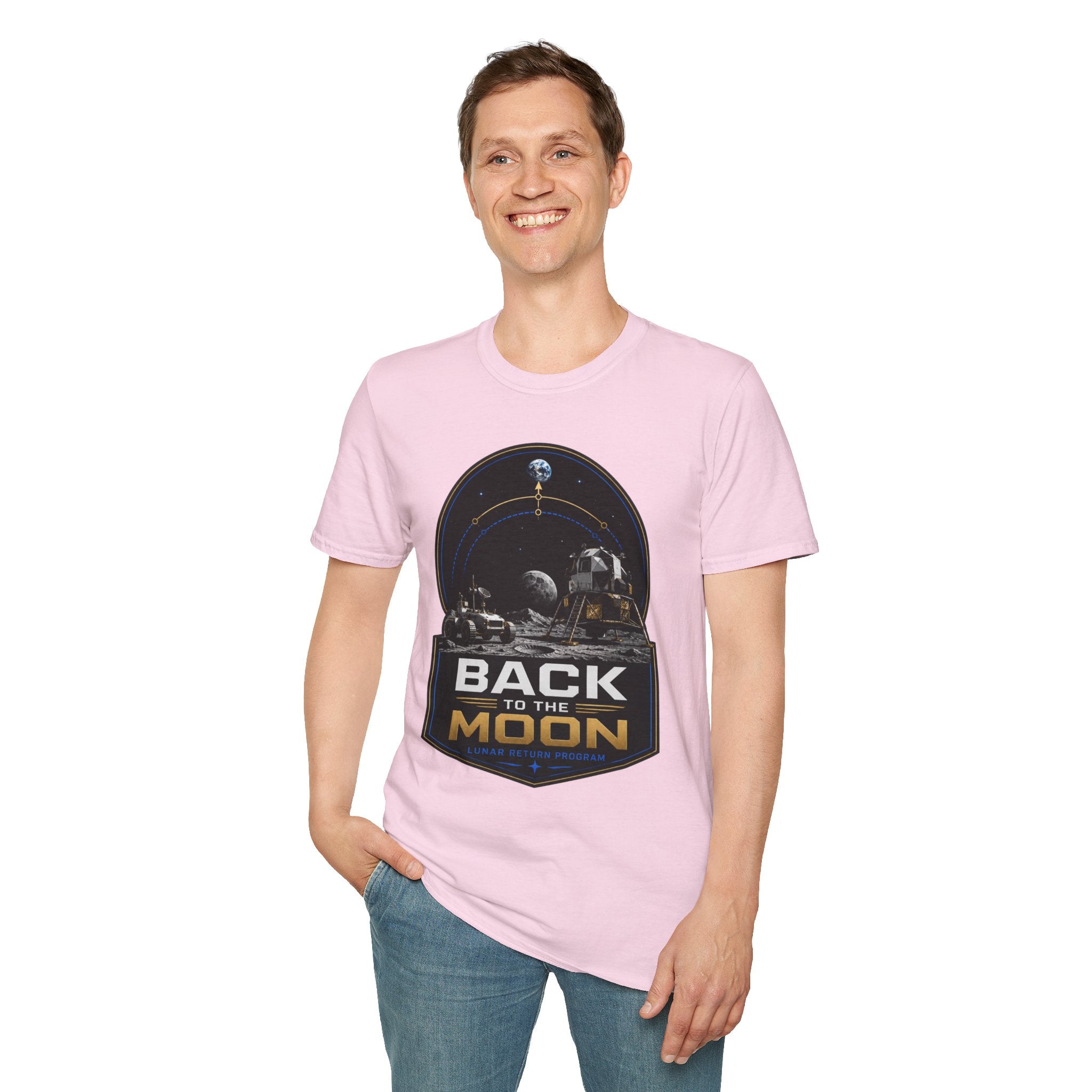 Back to the Moon T-Shirt — Lunar Mission Retro Space Tee