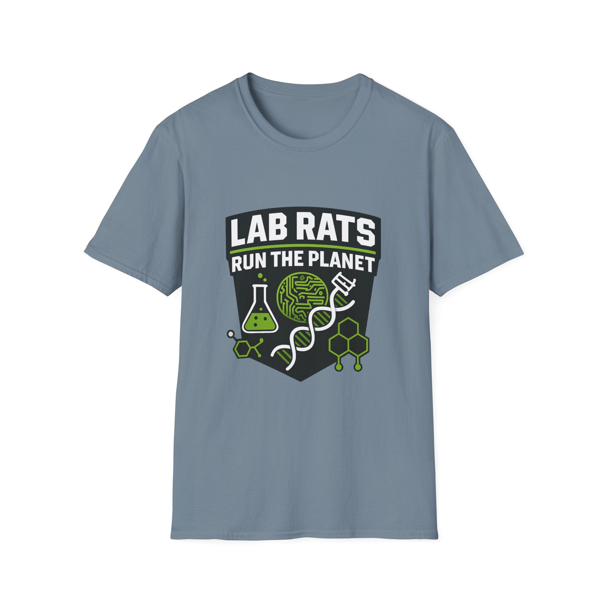 Lab Rats Run the Planet Unisex Softstyle T-Shirt