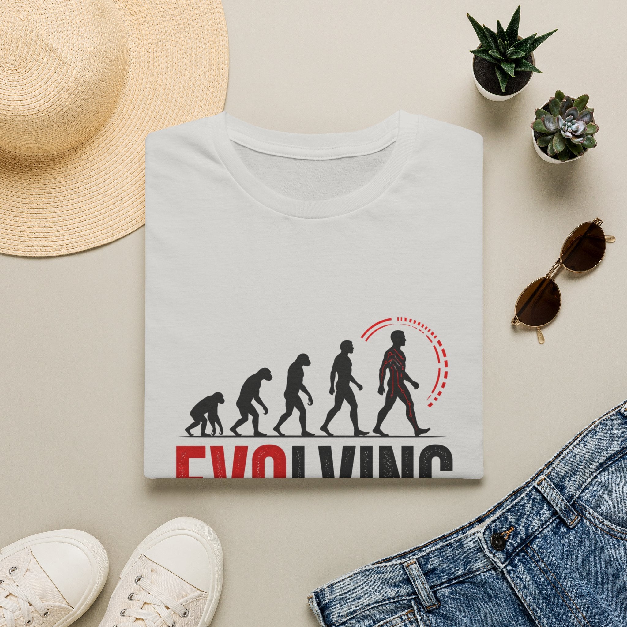 Evolving Please Wait T-Shirt — Evolution Graphic Tee