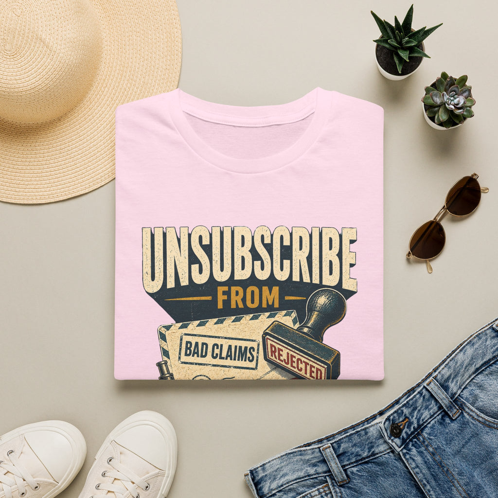 Unsubscribe From Nonsense T-Shirt — Funny Vintage Rejection Stamp Tee