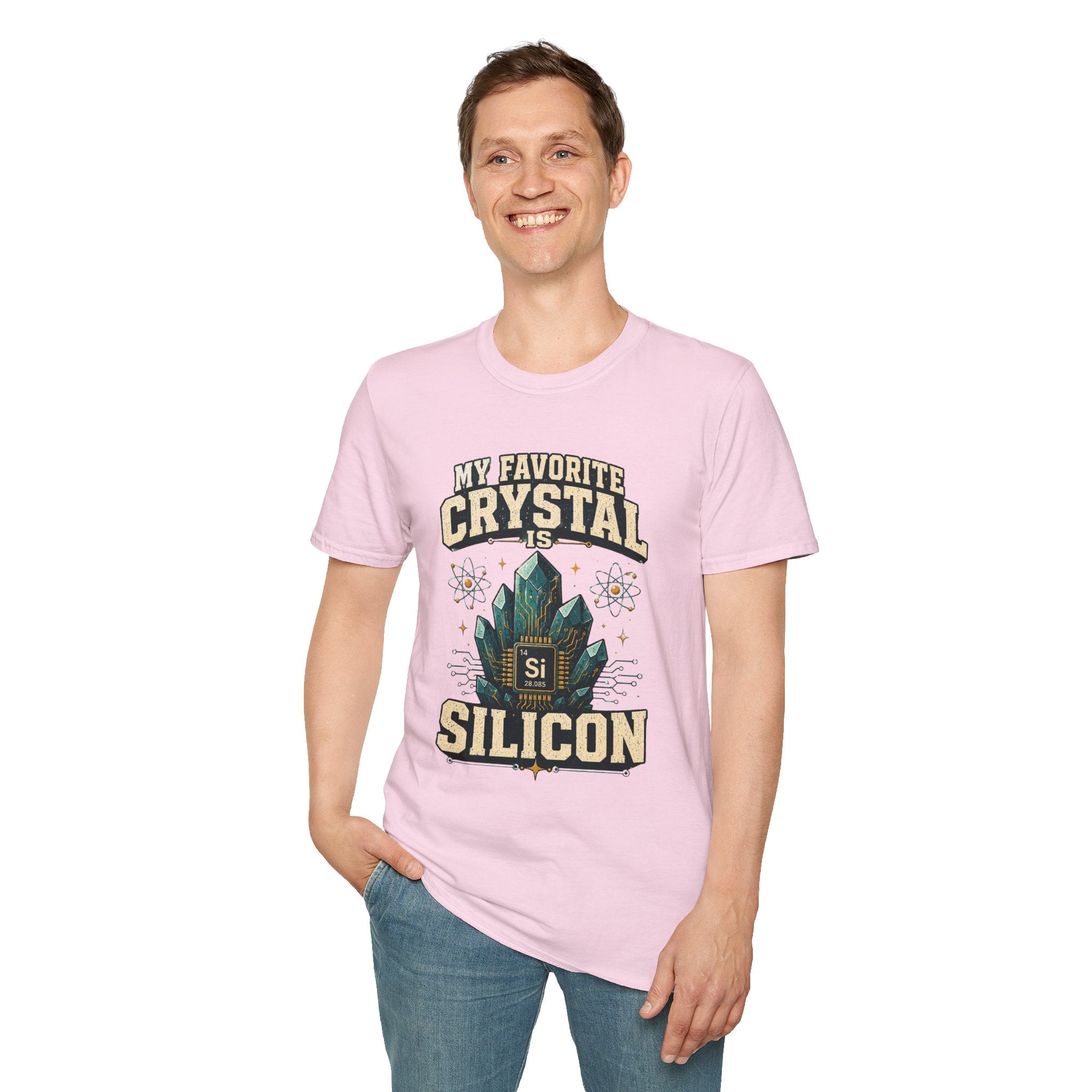 My Favorite Crystal Is Silicon T-Shirt — Science Geek Crystal Tee