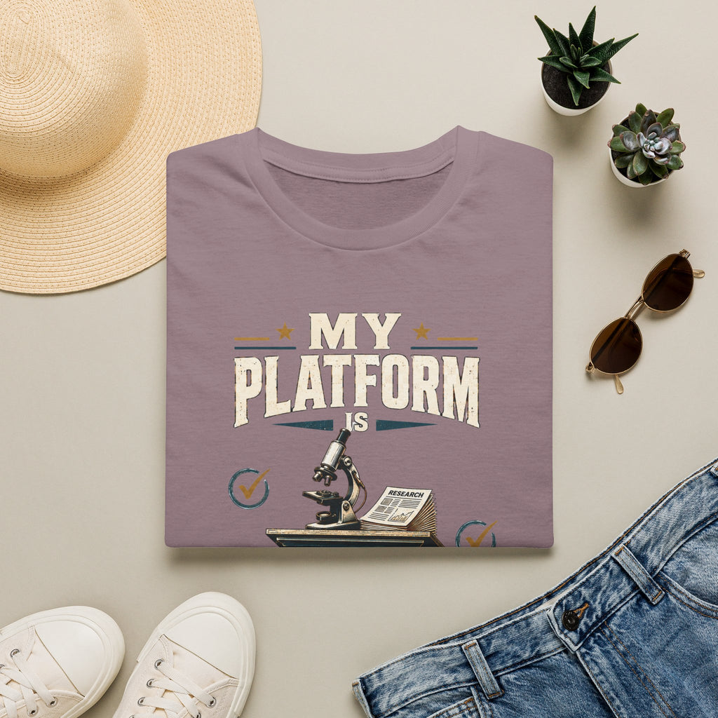 Peer Review T-Shirt — “My Platform is Peer Review” Science Graphic Tee
