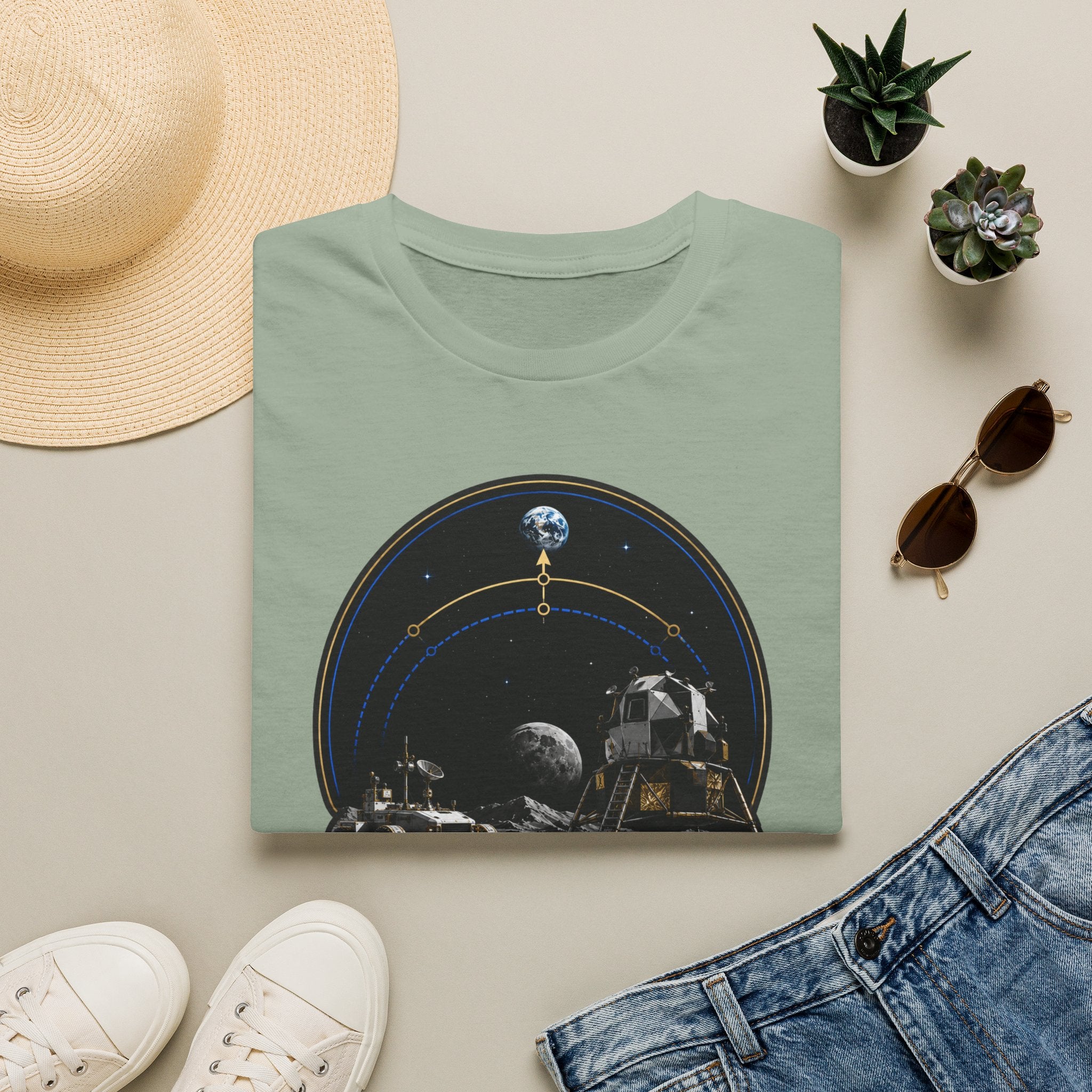 Back to the Moon T-Shirt — Lunar Mission Retro Space Tee