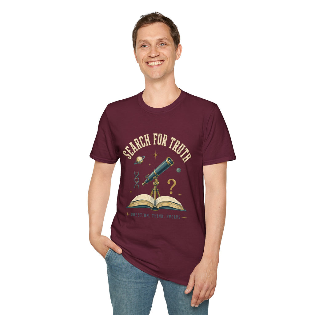 Search for Truth T-Shirt — Telescope Astronomy Graphic Tee