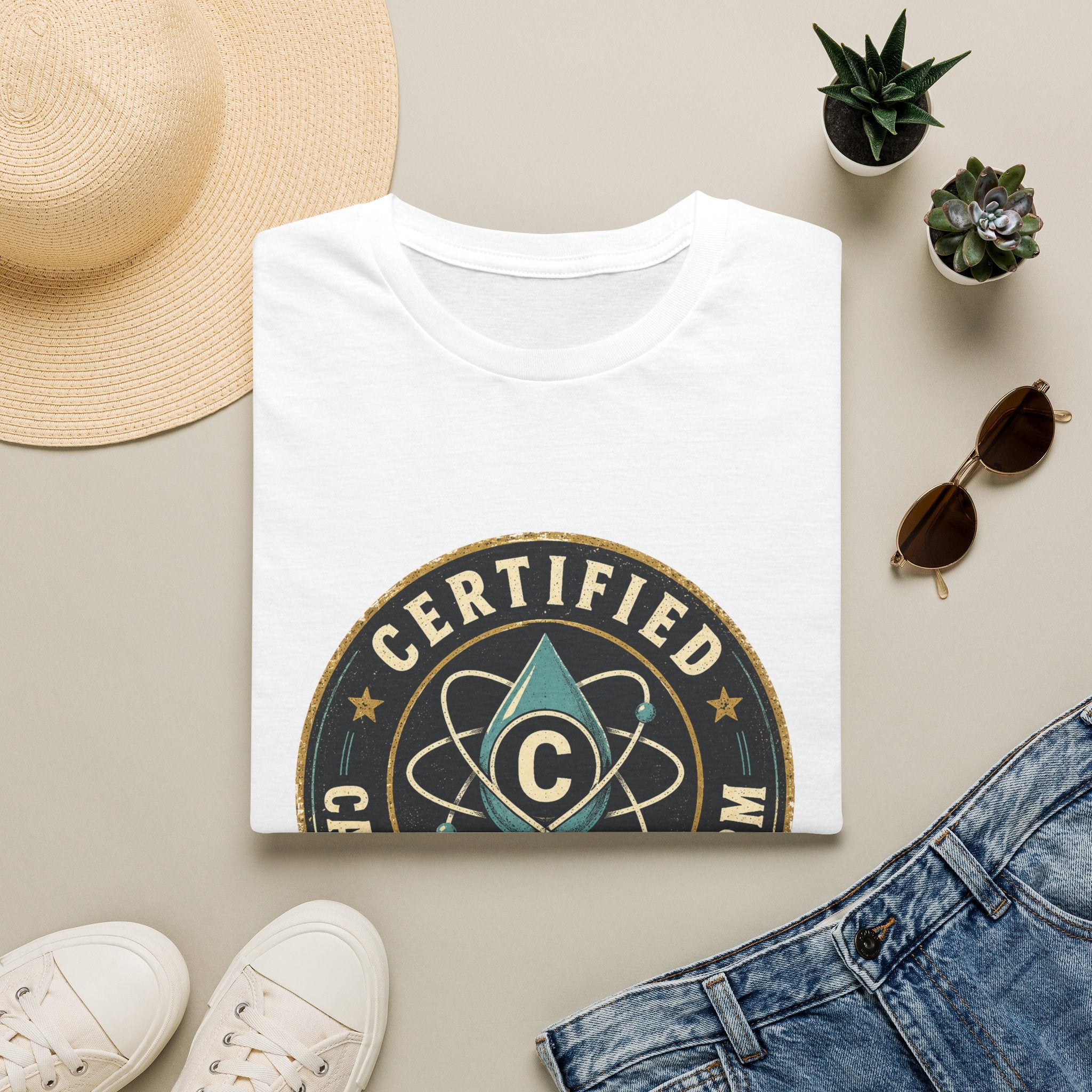Certified Carbon-Based Lifeform T-Shirt — Funny Science Badge Tee