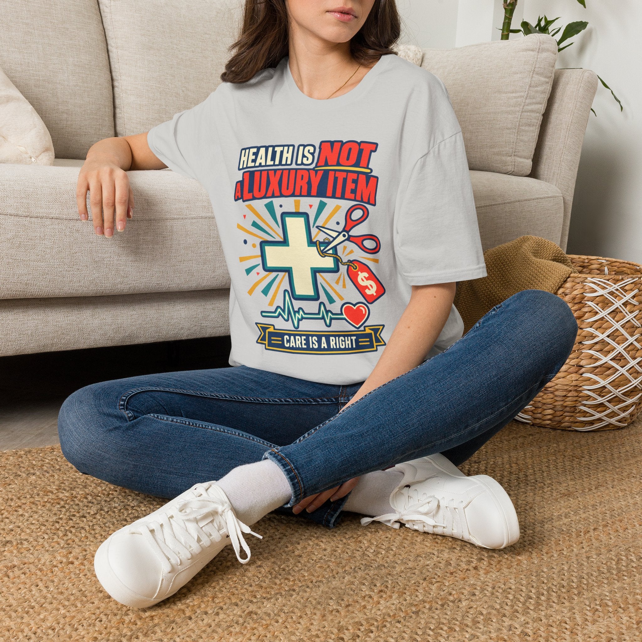 Health Is Not a Luxury Item T-Shirt — Healthcare Rights Graphic Tee