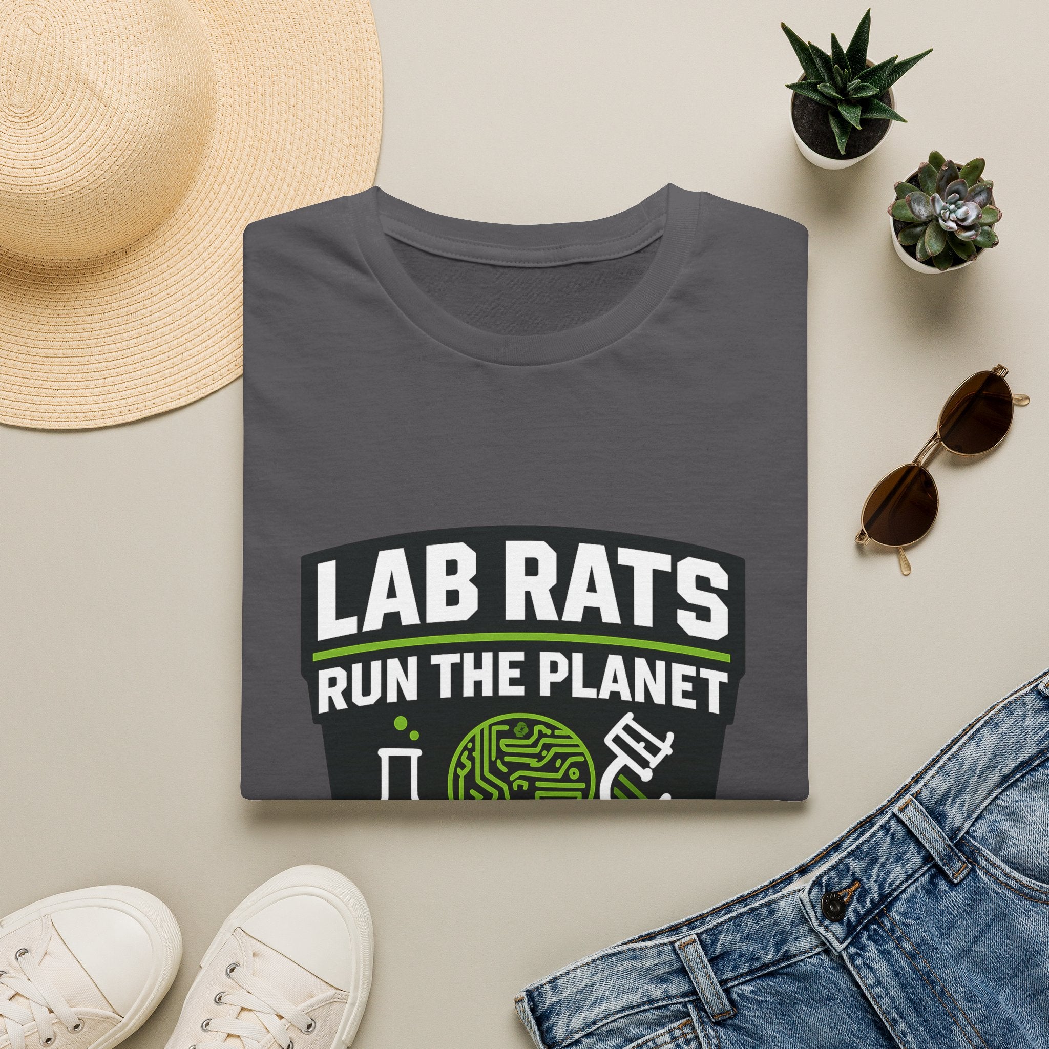 Lab Rats Run The Planet T-Shirt — Science Nerd Graphic Tee