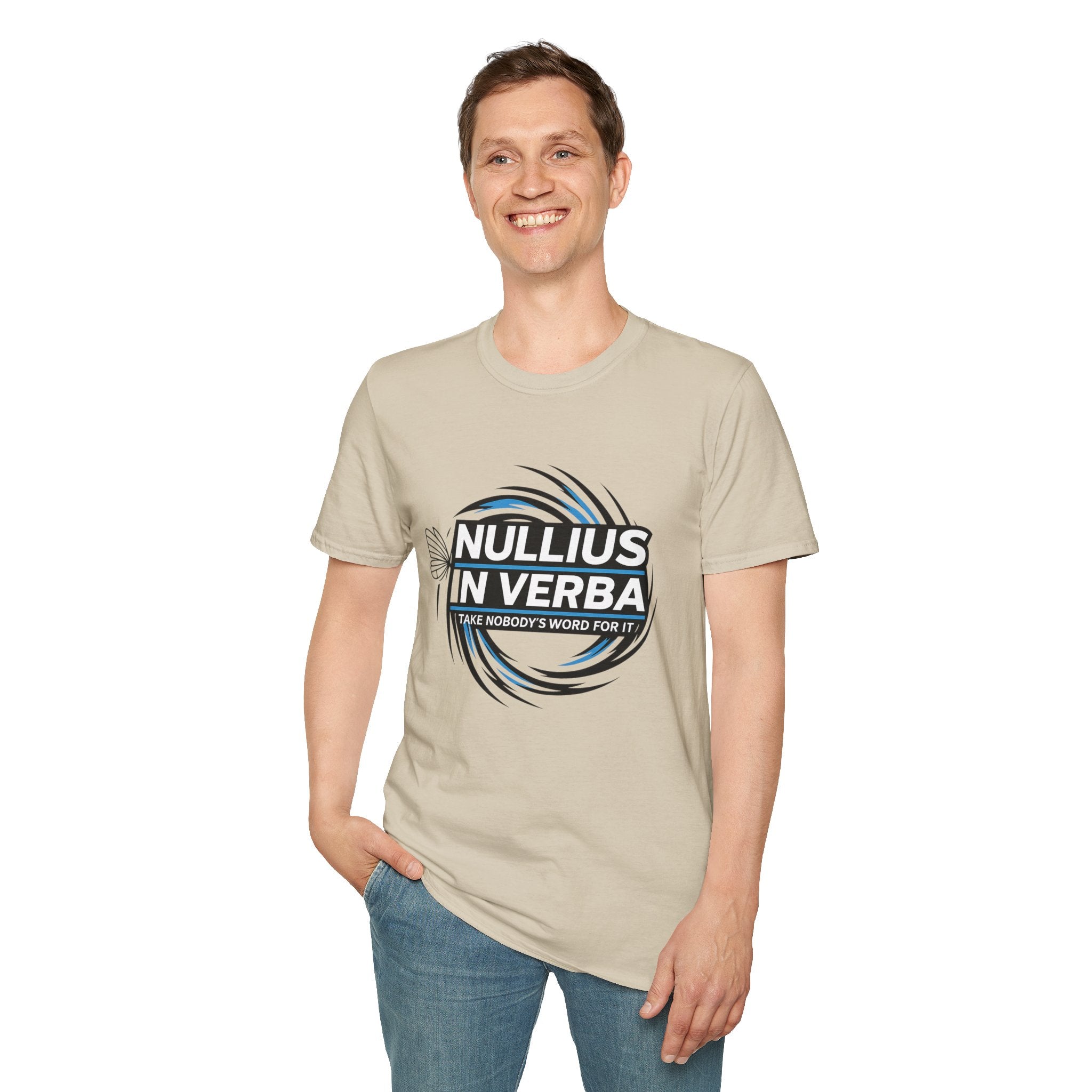 "Nullius in Verba" Latin Motto Tee (I Take Nobody’s Word For It)