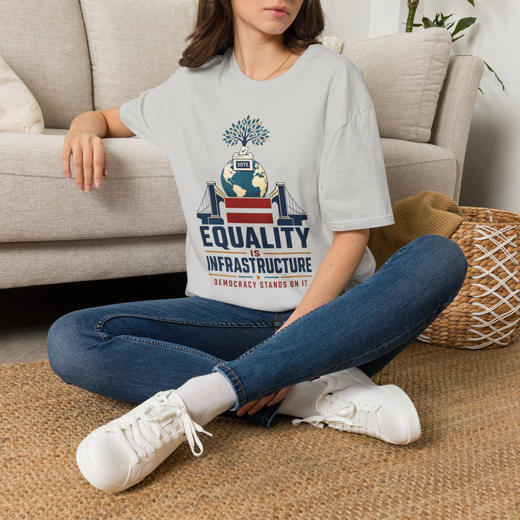 Equality Is Infrastructure T‑Shirt — Vote & Democracy Graphic Tee