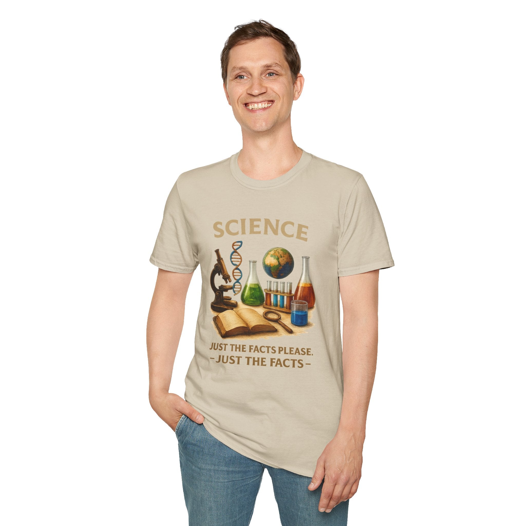 Science Graphic T-Shirt — 'Science: Just the Facts, Please' Casual Tee